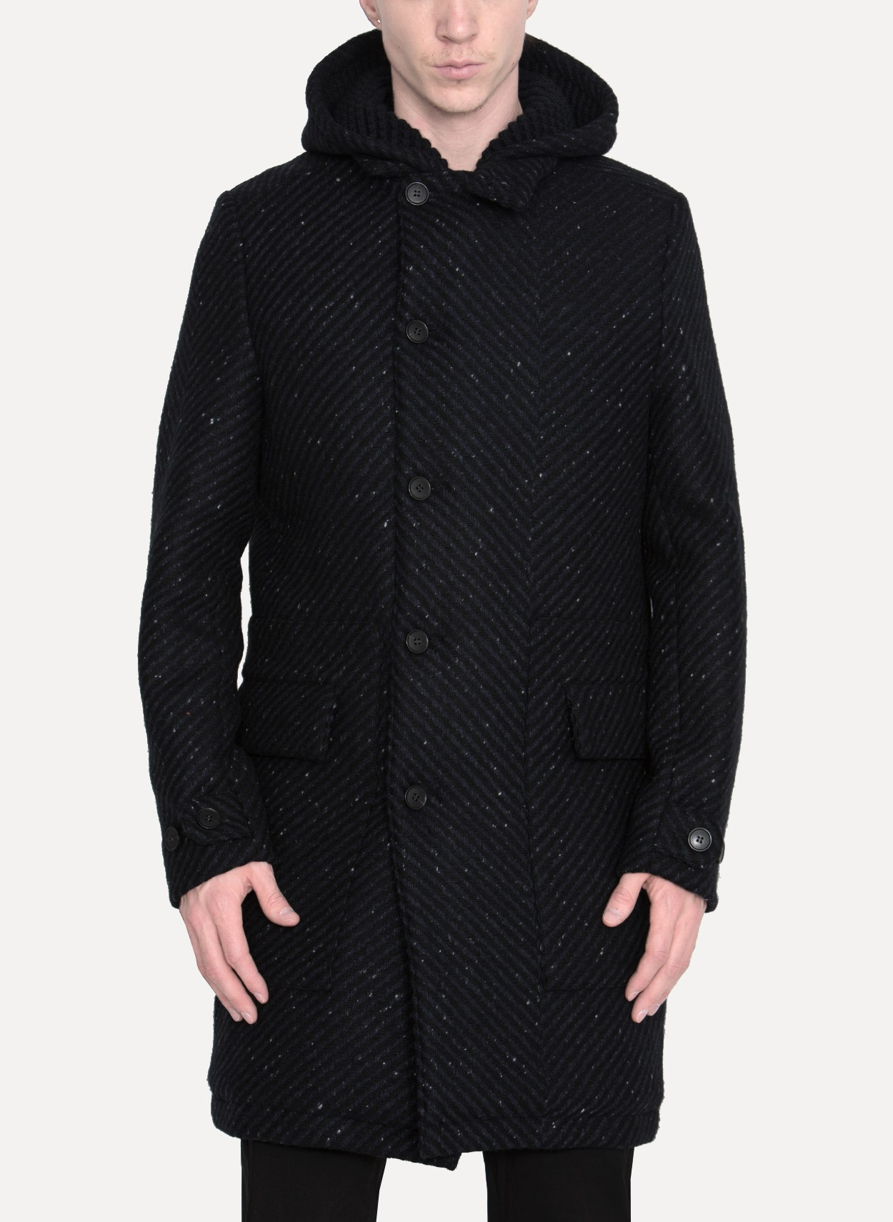 Lyst - Stephan Schneider Coat Memory in Black for Men