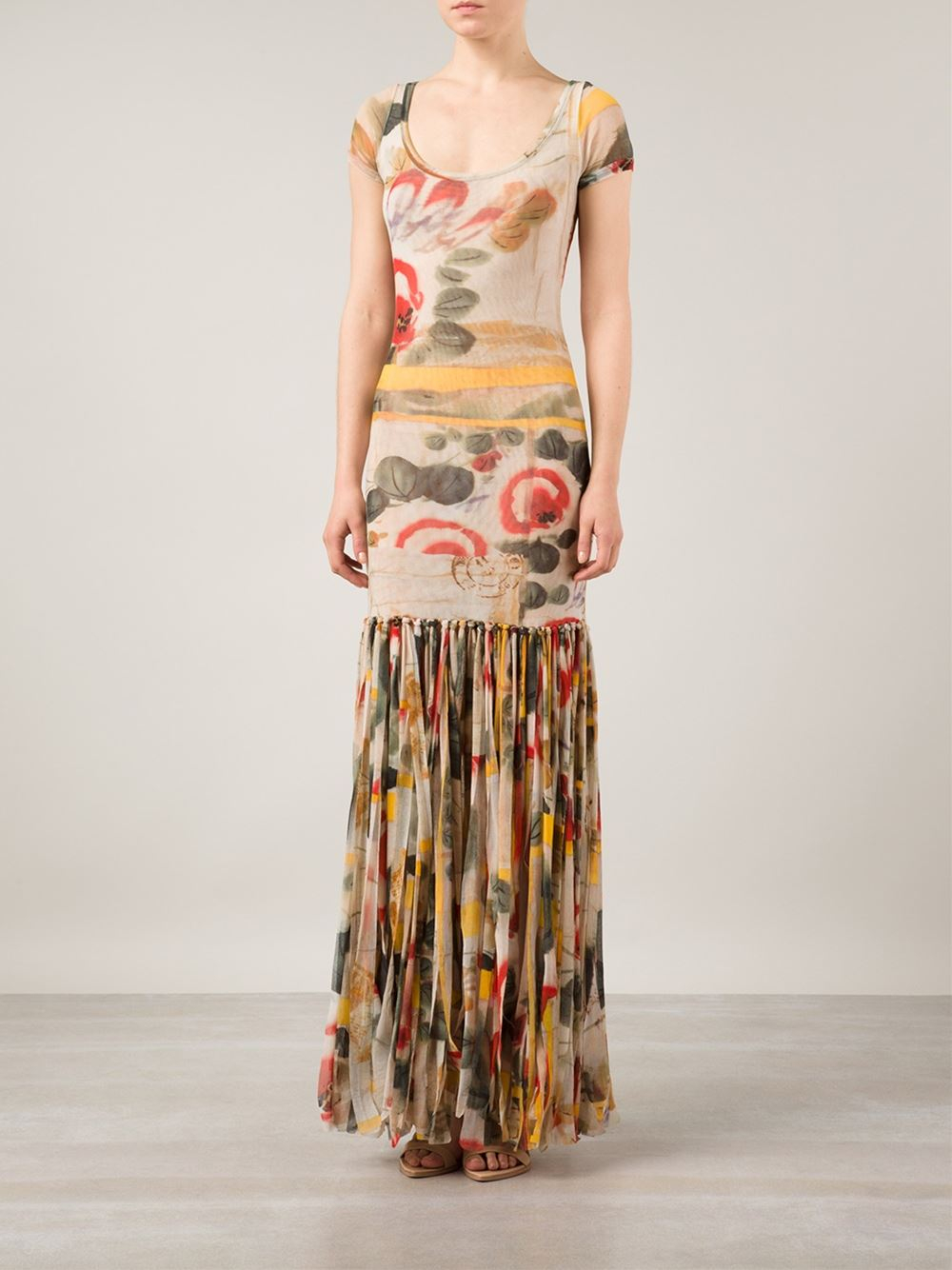 Lyst Jean paul gaultier Pleated Skirt Dress