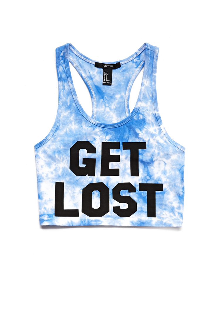 forever 21 tie dye crop top