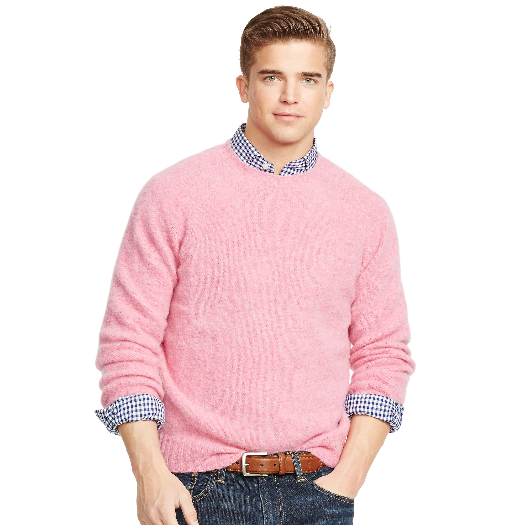 Polo ralph lauren Shetland Wool-cashmere Sweater in Pink for Men (wine ...