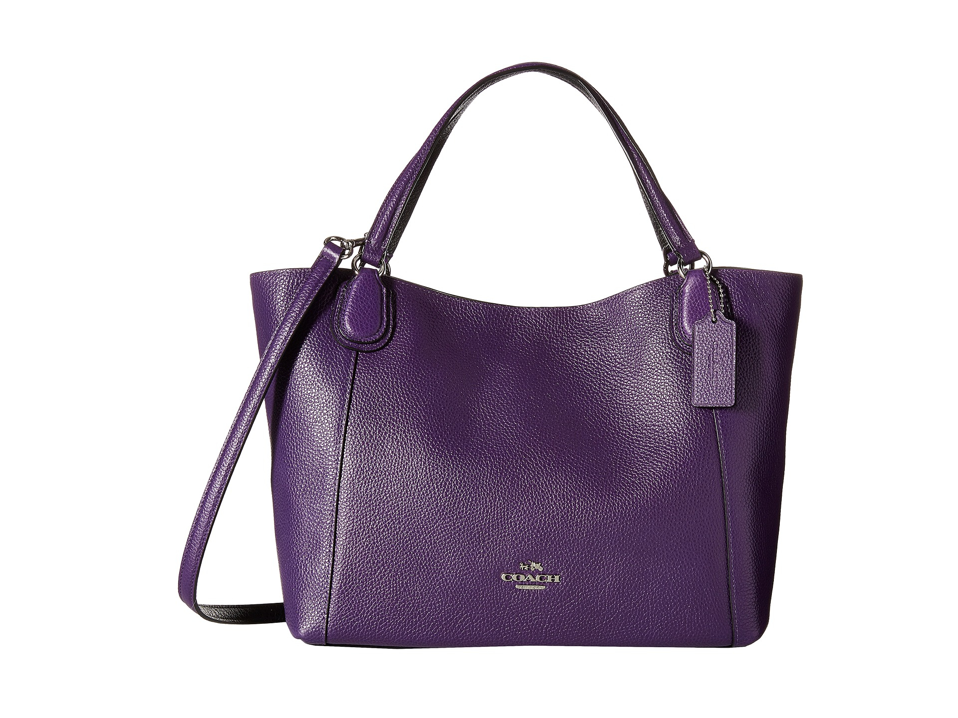 Coach Handbag In Purple Lyst   Coach Svviolet Bicolor Polished Pebble Edie 28 Shoulder Bag Purple Product 0 446157168 Normal 