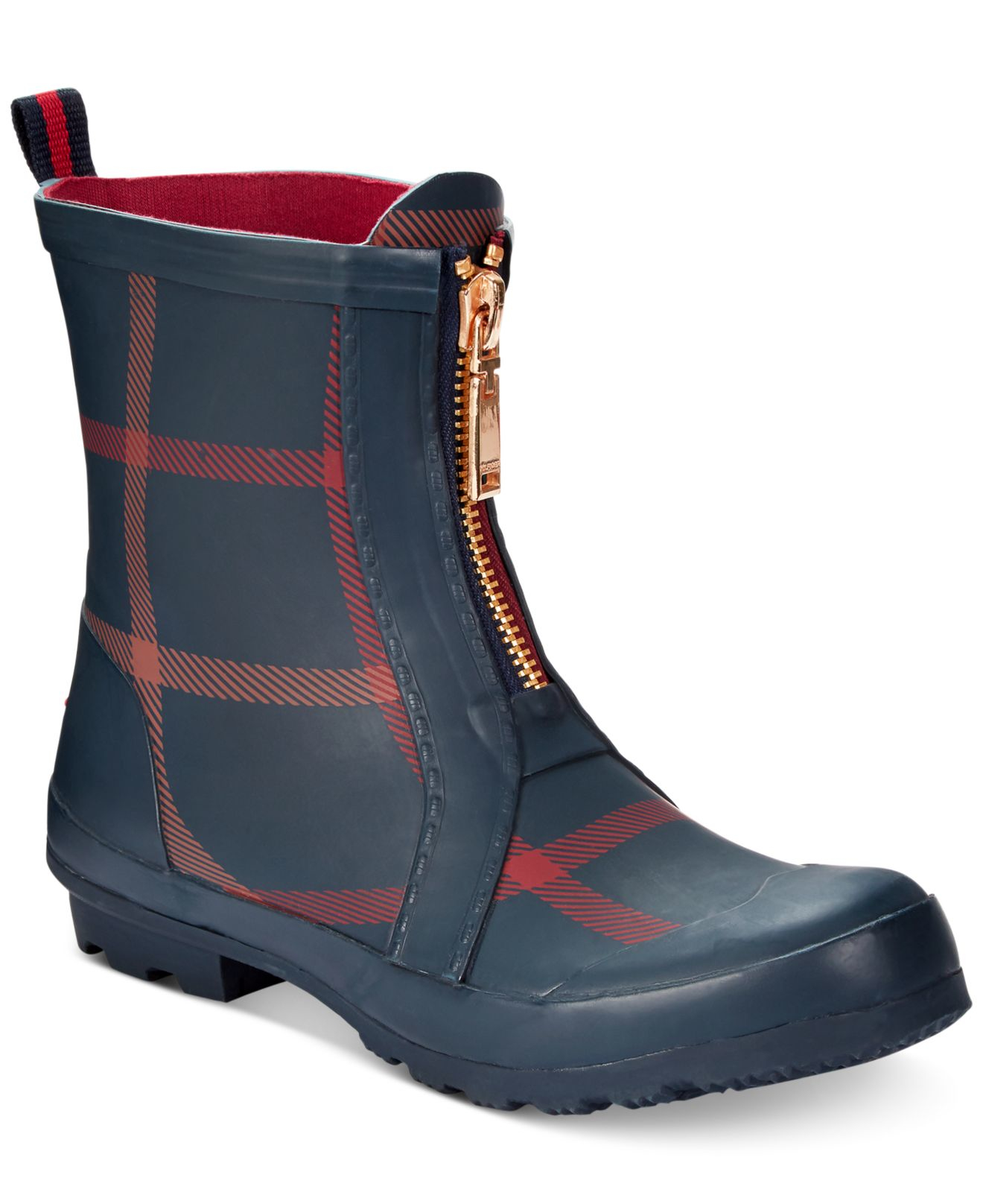 red rain booties