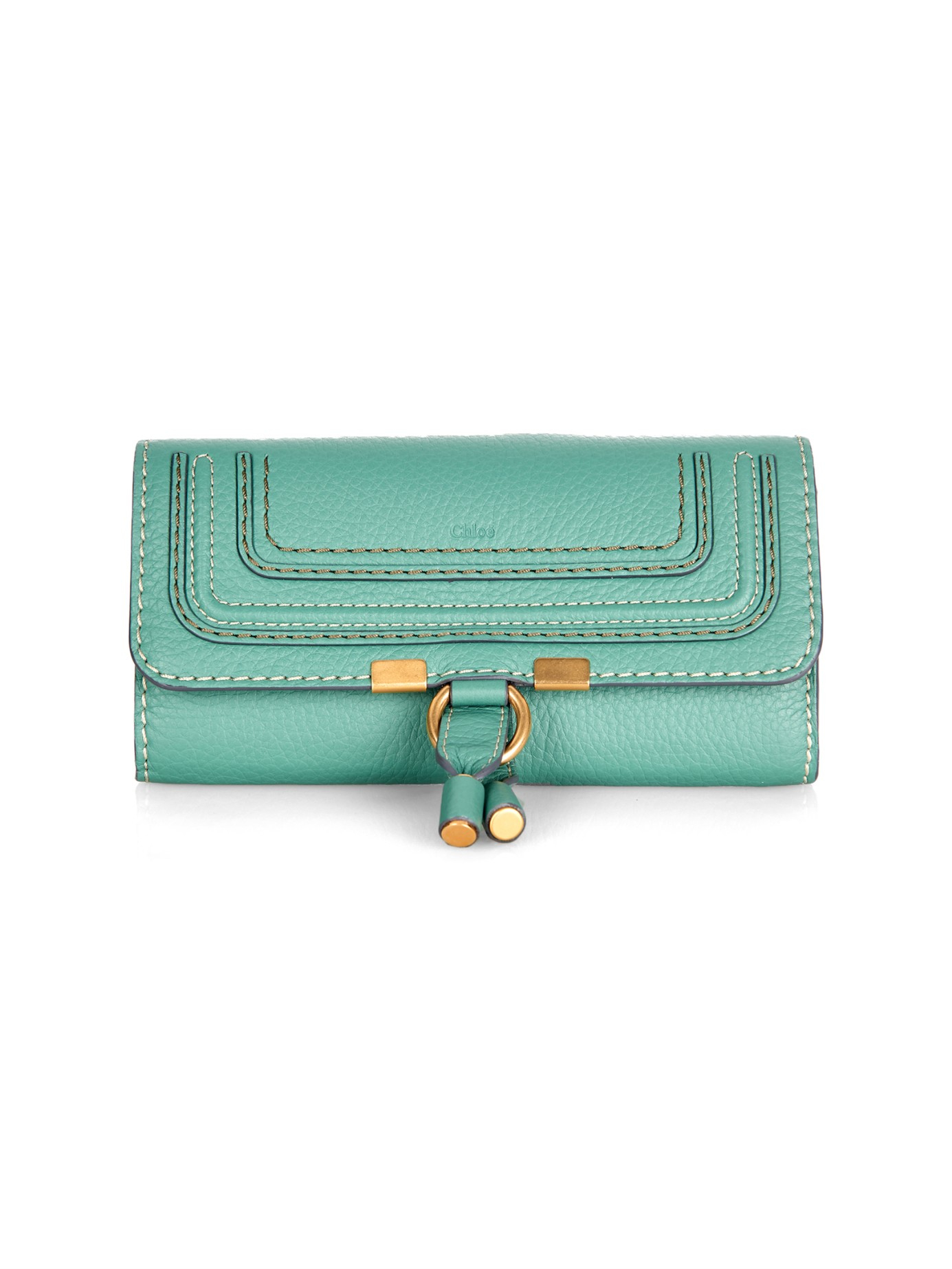knock off chloe bag - Chlo Marcie Leather Wallet in Green | Lyst