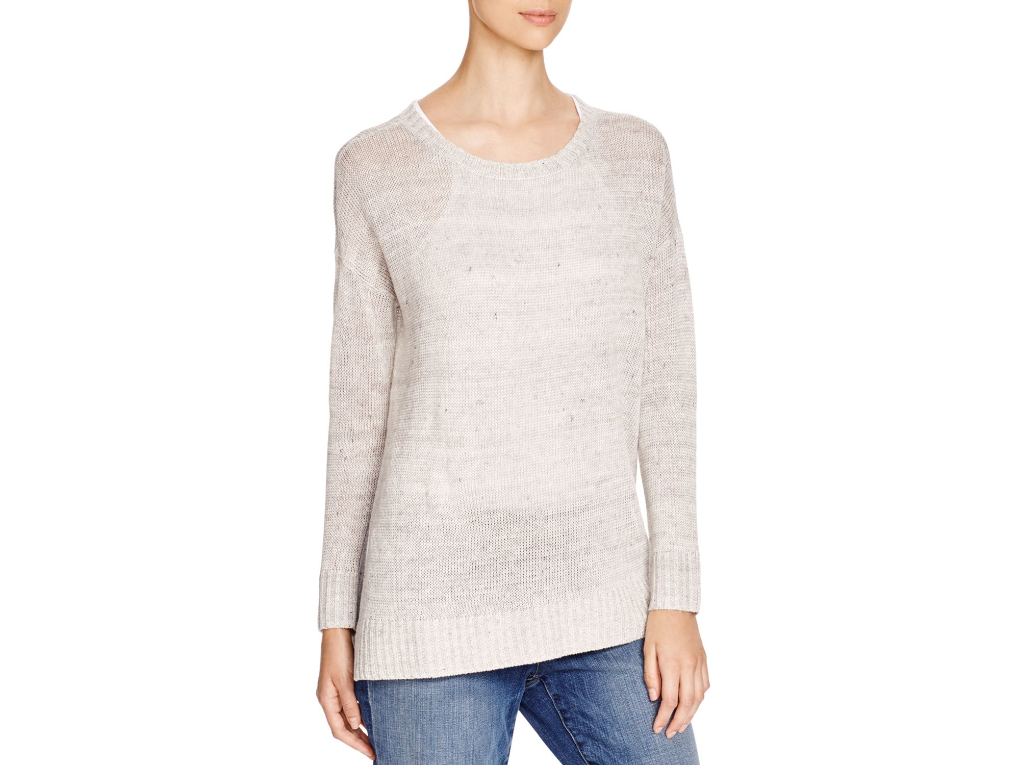 Lyst - Eileen Fisher Organic Linen Sweater in Natural