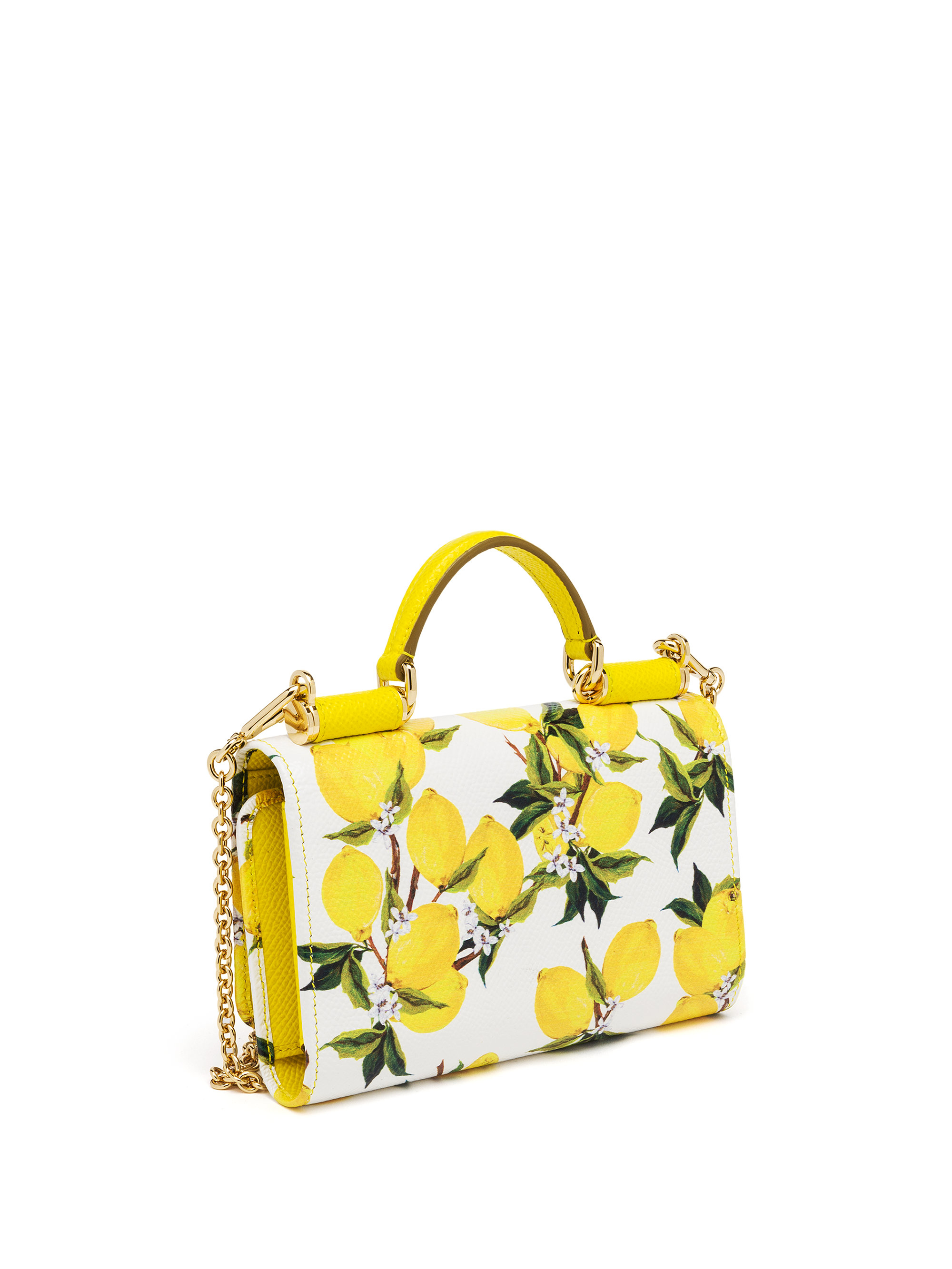 Dolce & gabbana Lemon-print Textured Leather Smartphone ...