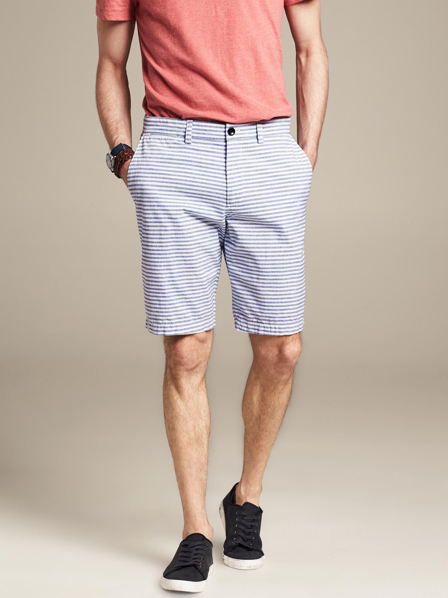 Banana Republic Original Fit Horizontal Stripe Short Blue in Blue for ...