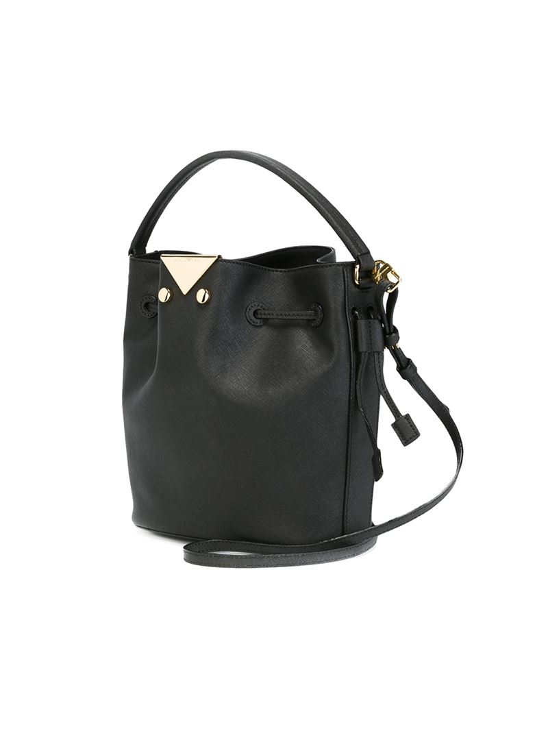 Emporio armani Bucket Tote Bag in Black | Lyst