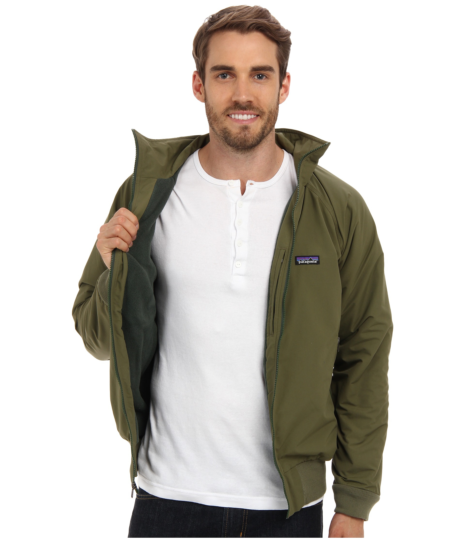 Patagonia Shelled Synchilla® Jacket in Green for Men | Lyst