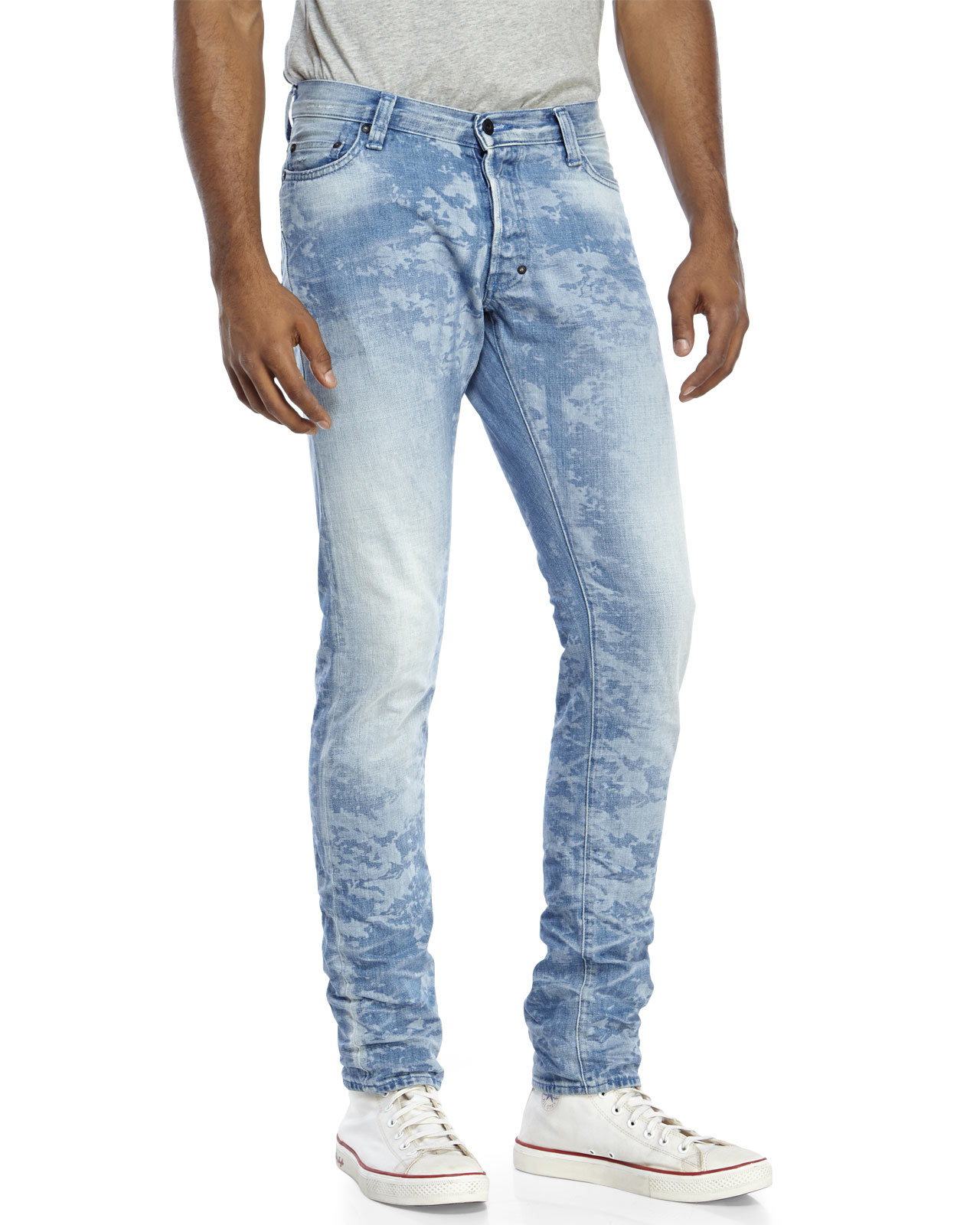 acid wash cargo jeans