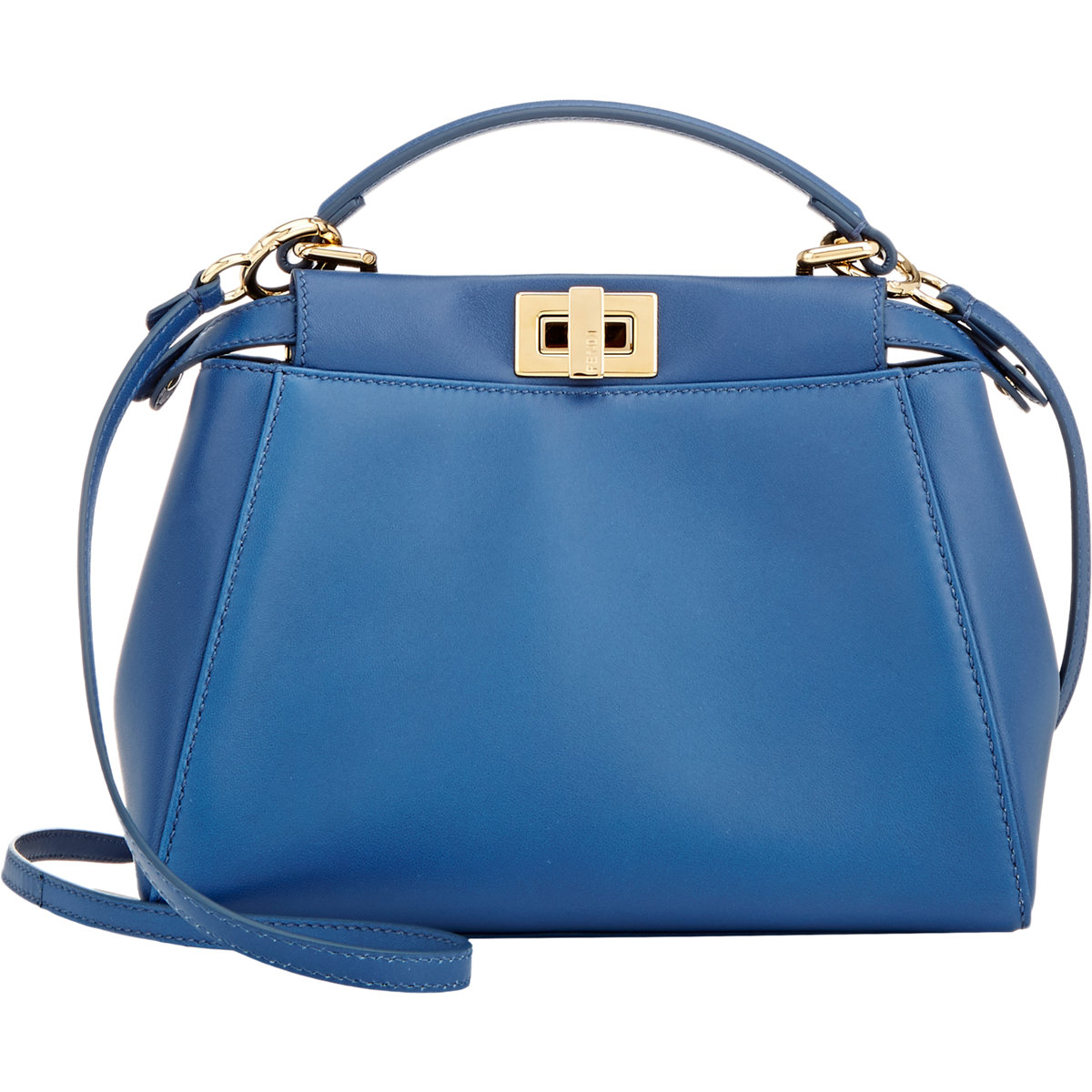 Lyst - Fendi Peekaboo Mini Leather Bag in Blue