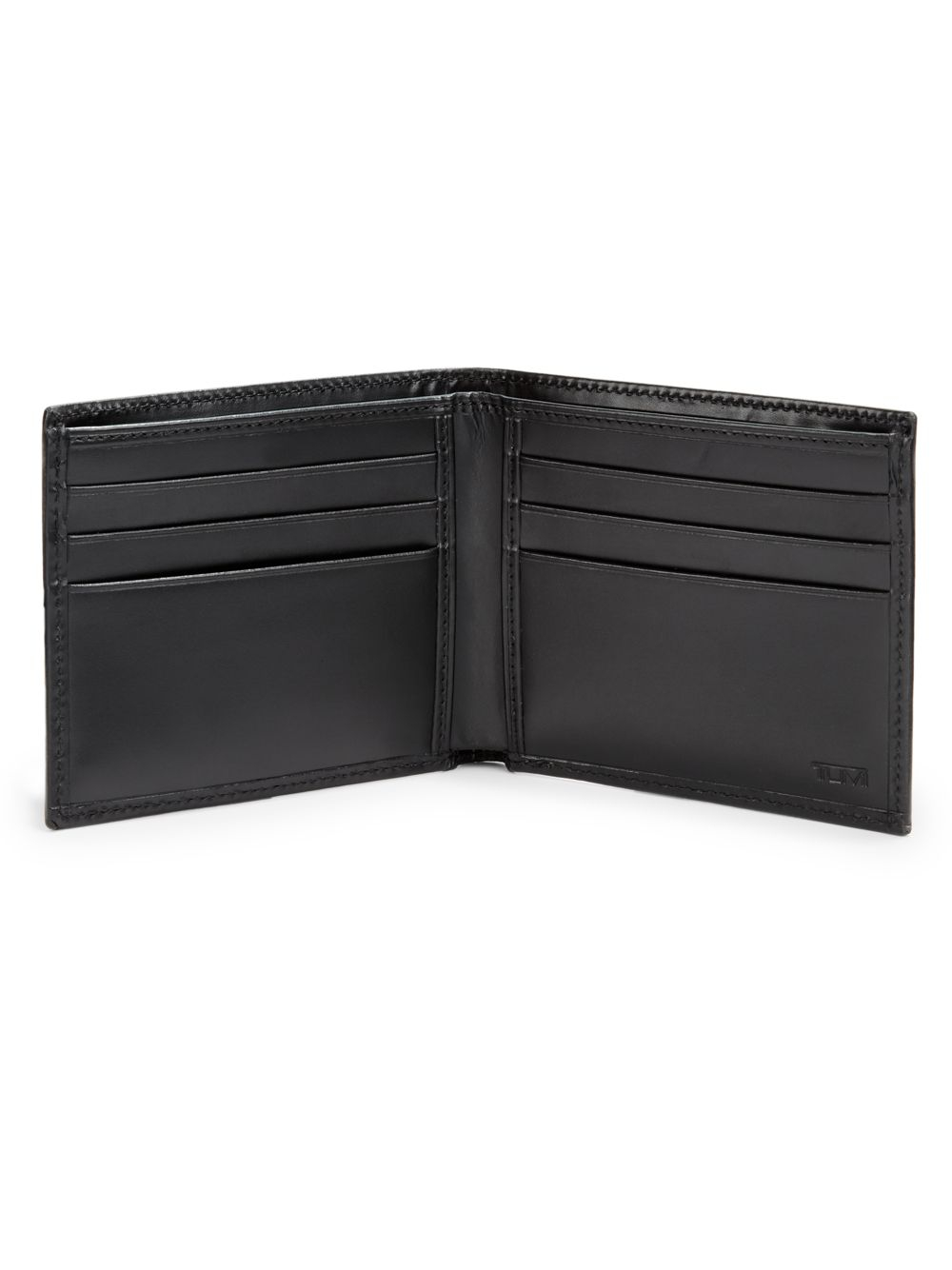 Tumi Horizon Double Billfold Leather Wallet in Black for Men | Lyst