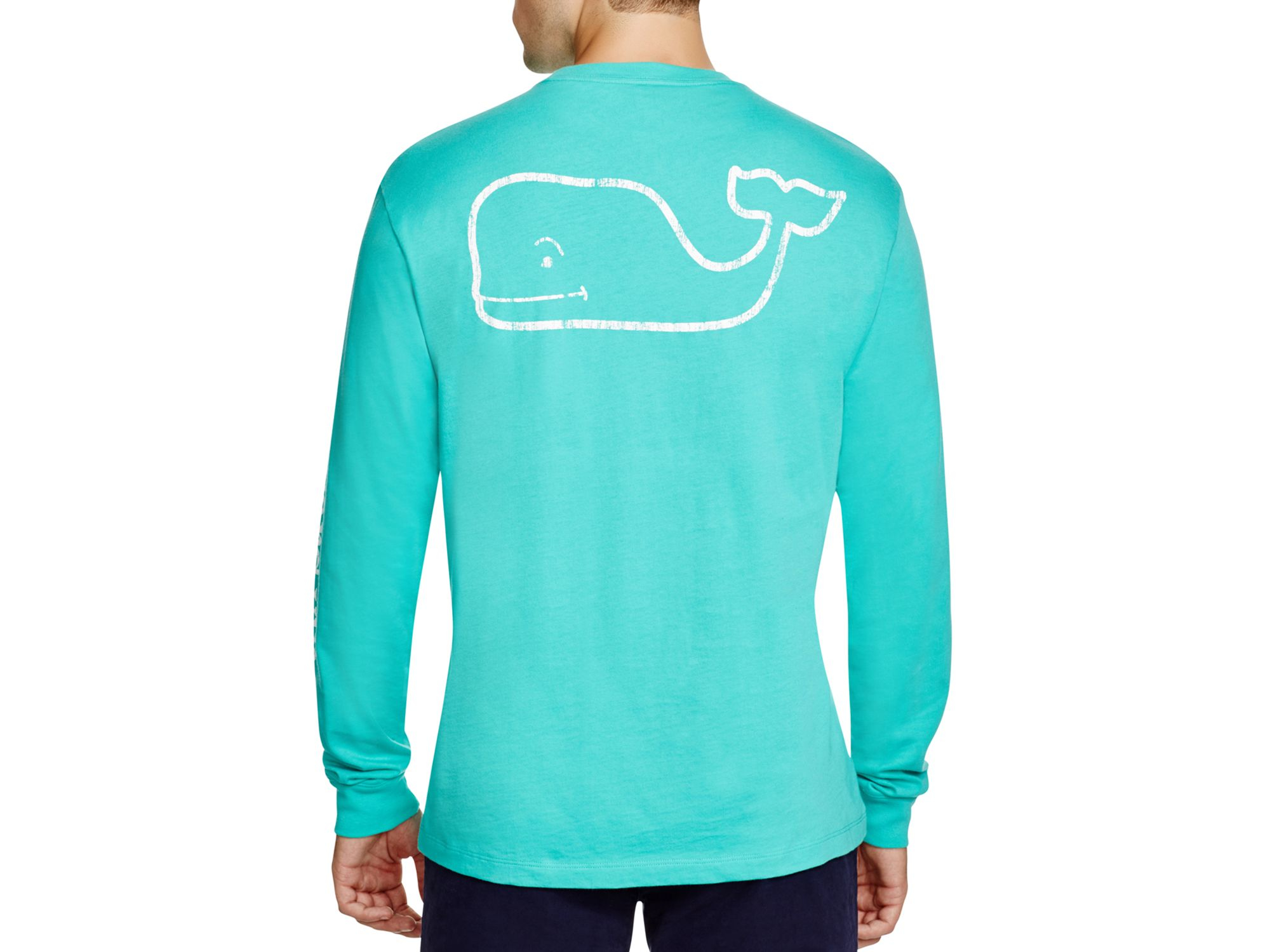 Lyst - Vineyard Vines Whale Graphic Long Sleeve Pocket Tee in Blue for Men