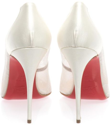 white pumps with lace