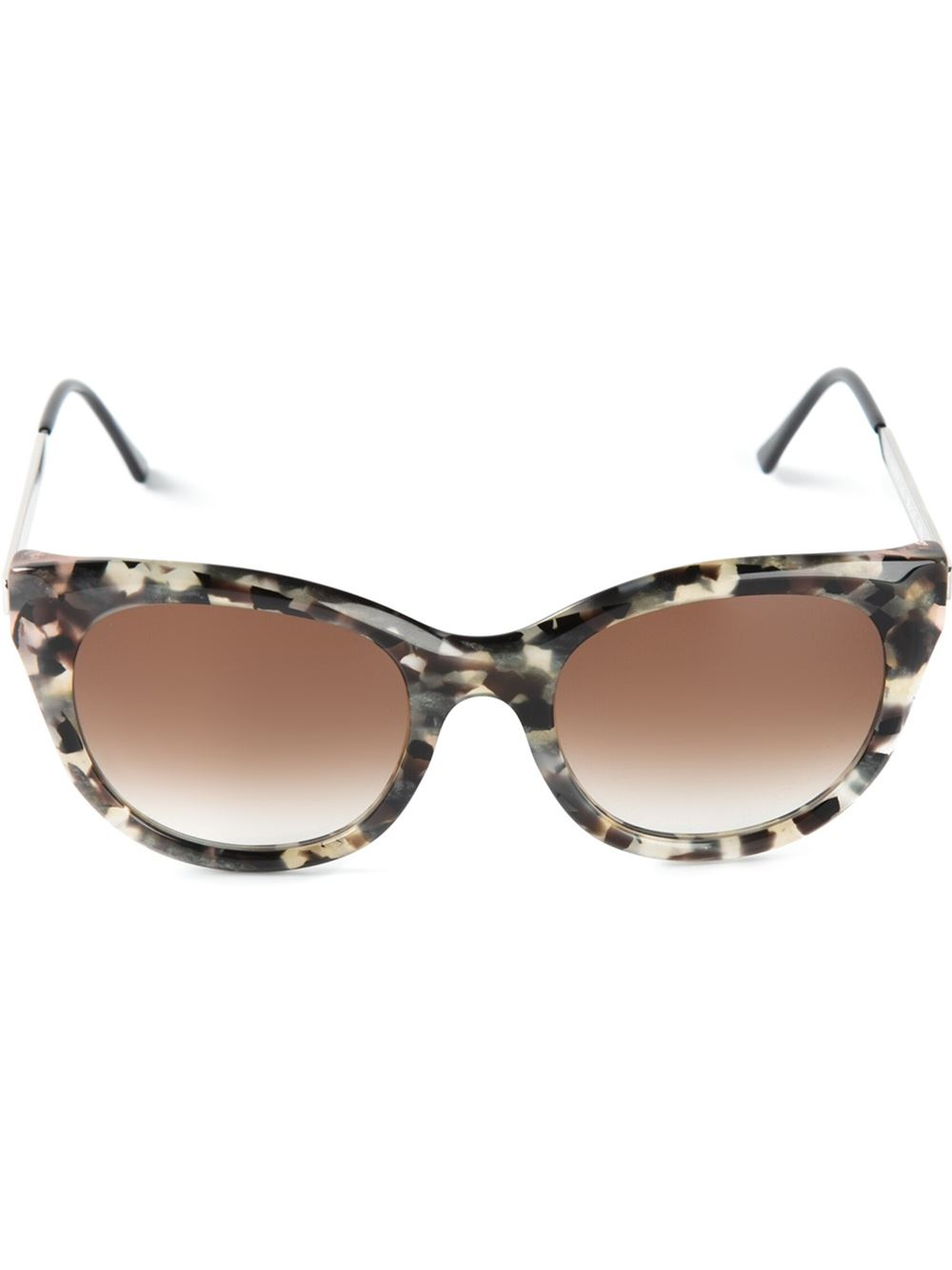 Lyst Thierry Lasry Tortoise Shell Sunglasses In Gray