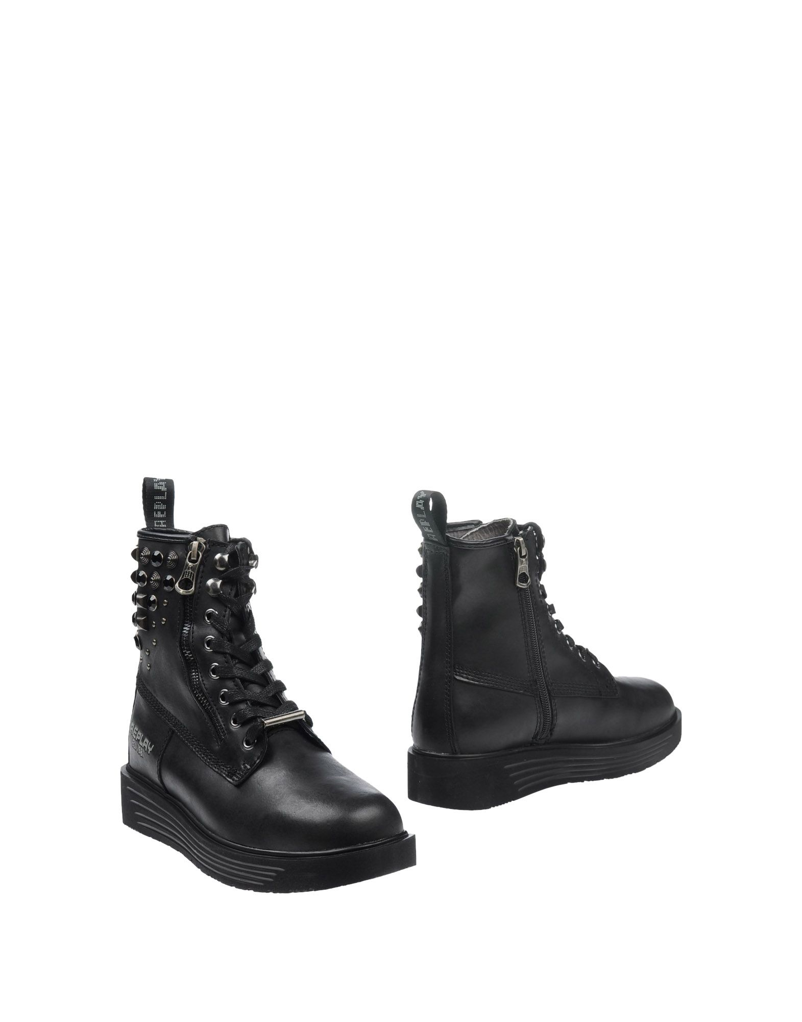 Lyst - Replay Ankle Boots in Black