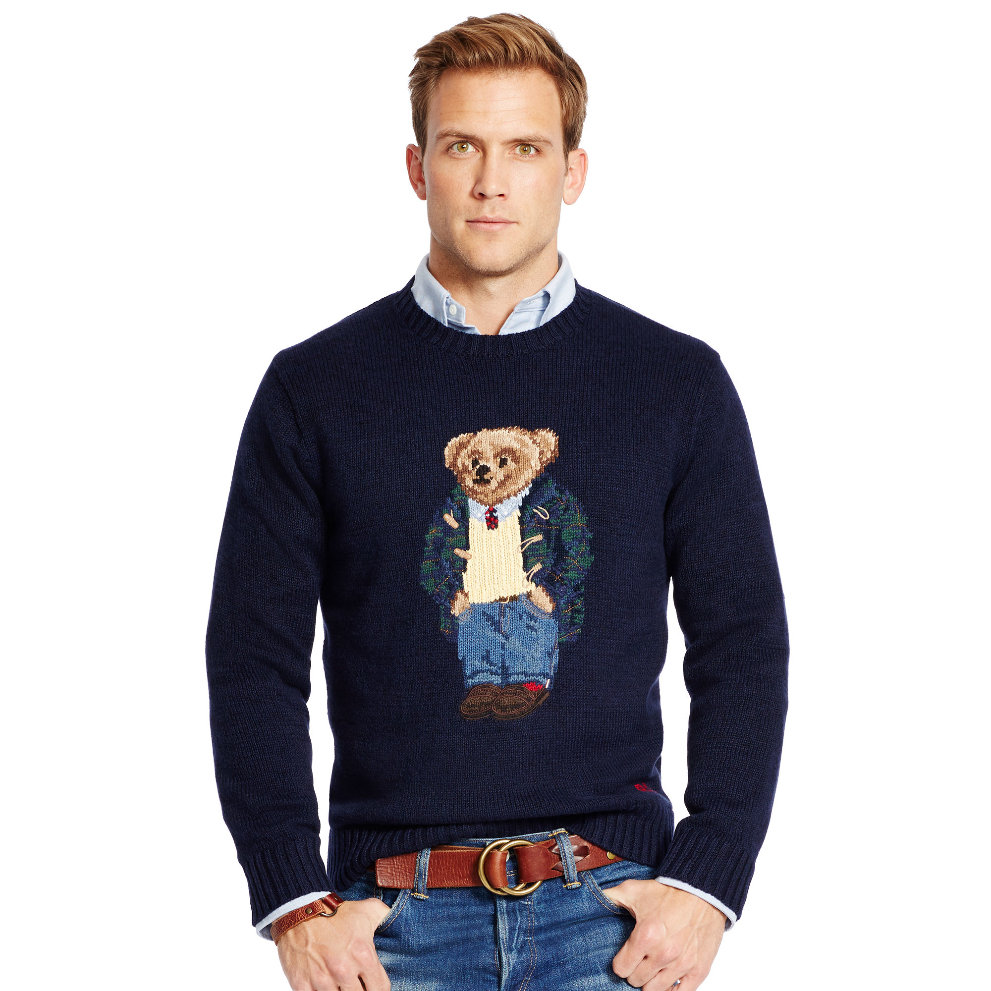 Lyst Polo  Ralph  Lauren  Preppy Polo  Bear  Sweater in Blue 