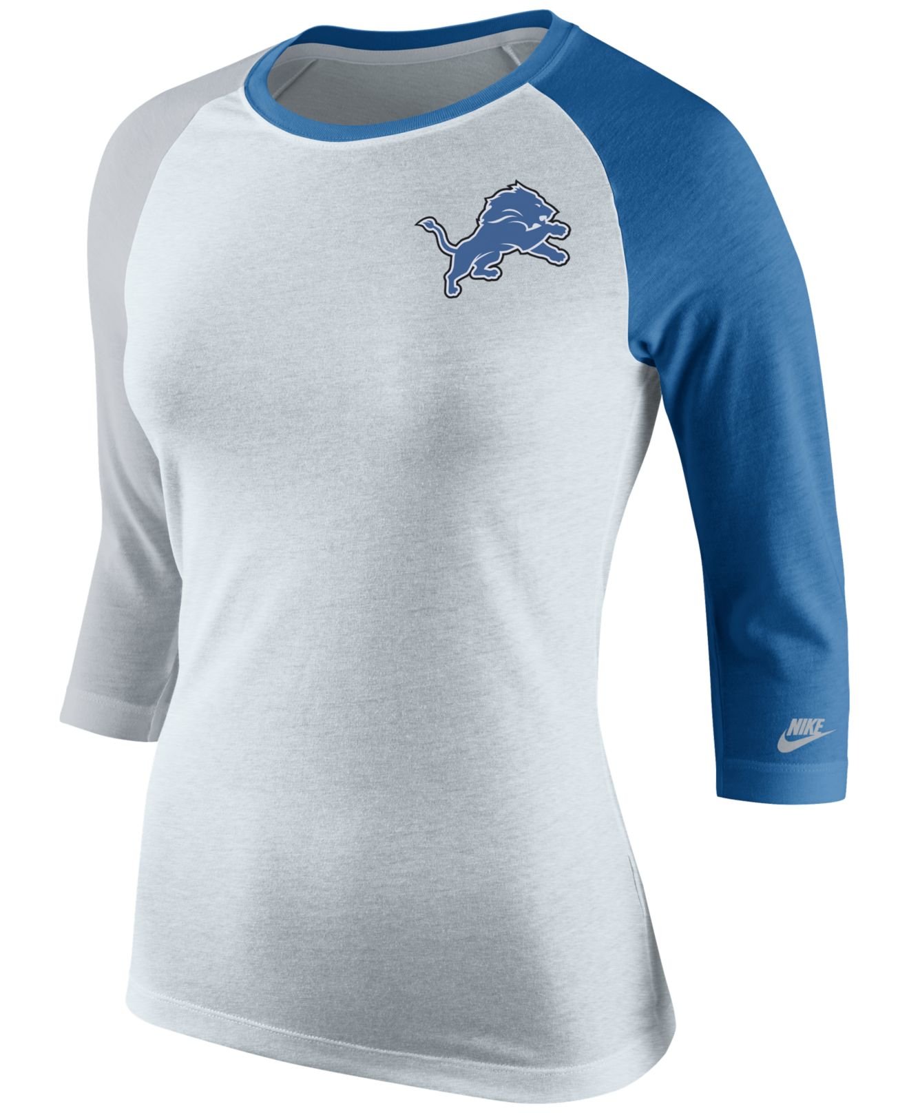 Lyst - Nike Women's Detroit Lions Strong Side T-shirt in Blue