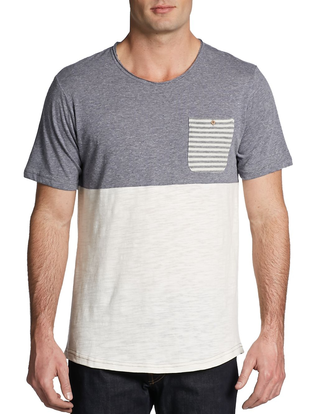 Cohesive & Co. Maximo Pocket Tshirt in Blue for Men (blue white) | Lyst