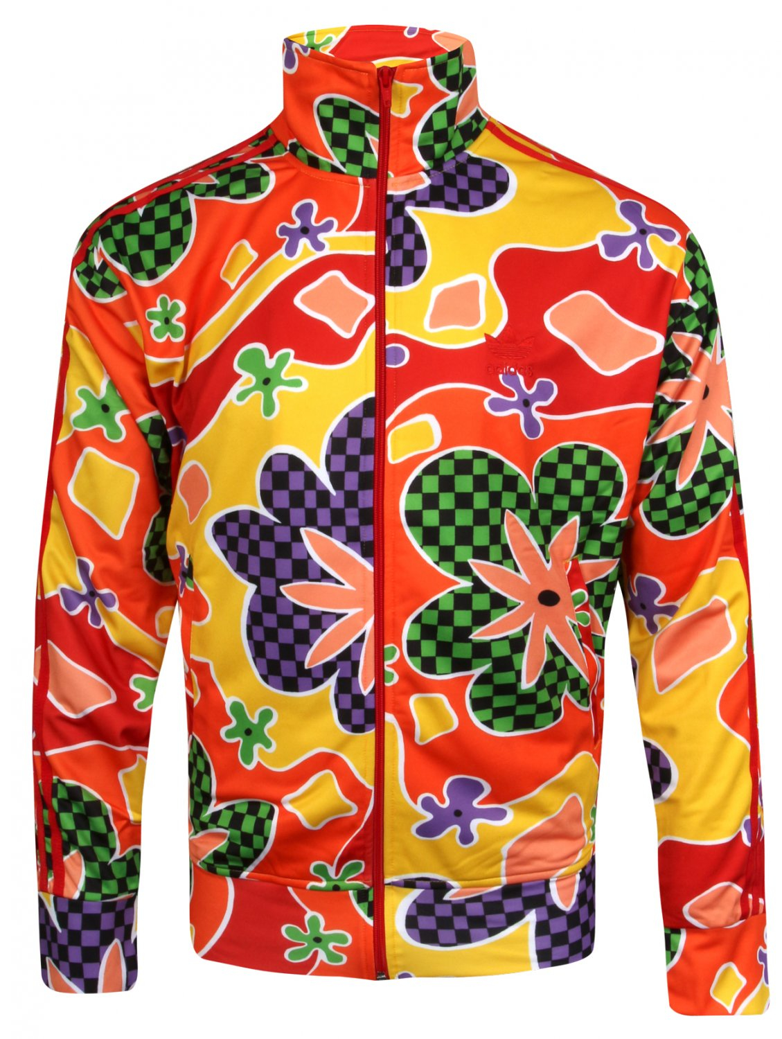 Jeremy scott X Adidas Hallucinogenic Floral Print Shell Suit Jacket in Multicolor for Men | Lyst