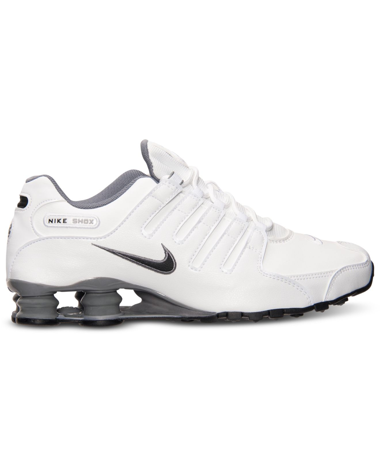 Lyst - Nike Men'S Shox Nz Running Sneakers From Finish Line in White ...