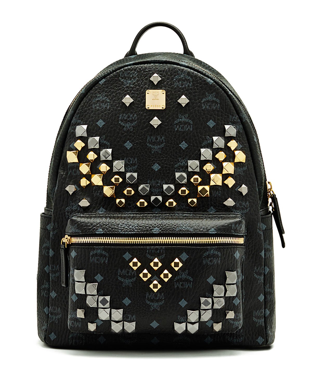 mcm white stark m stud medium backpack product 2 942980861 normal