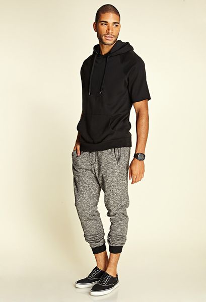 grey drawstring joggers