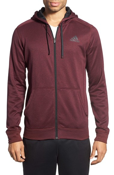 adidas ultimate zip fleece hoodie in purple for adidas ultimate zip fleece hoodie in purple for