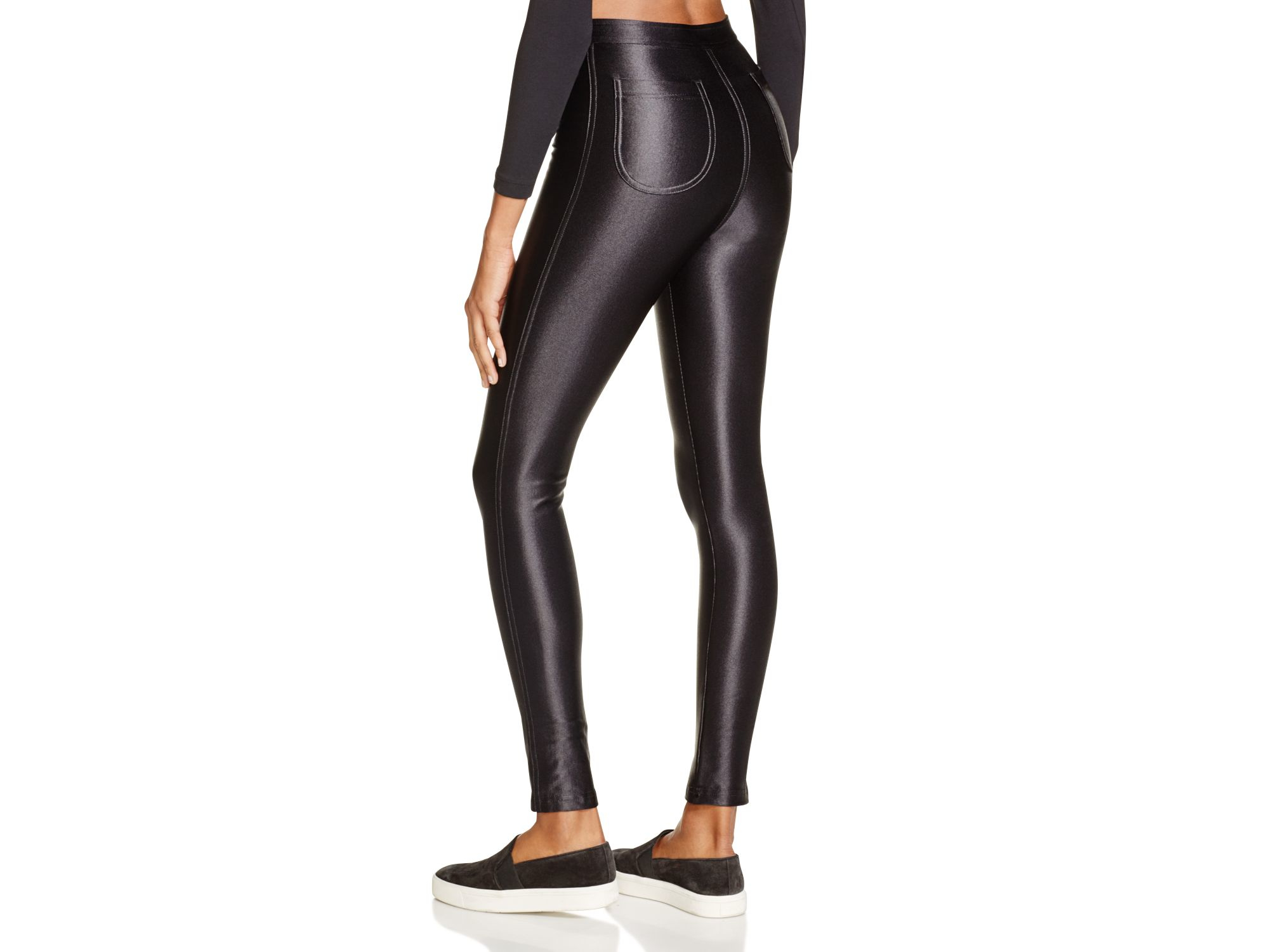 Lyst American Apparel Disco Pants in Black