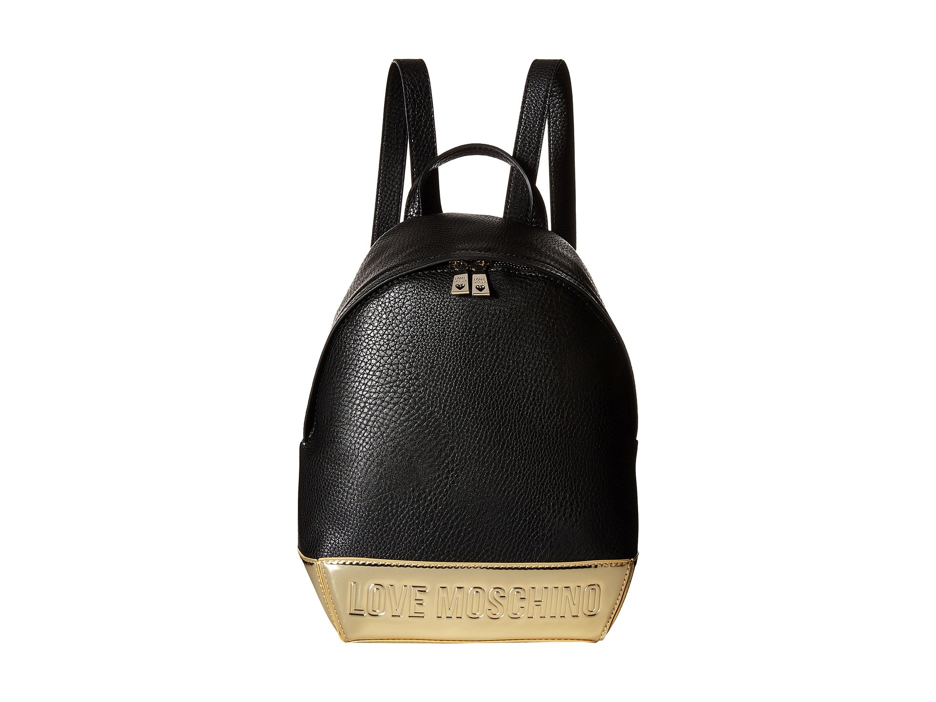 black and gold backpack purse