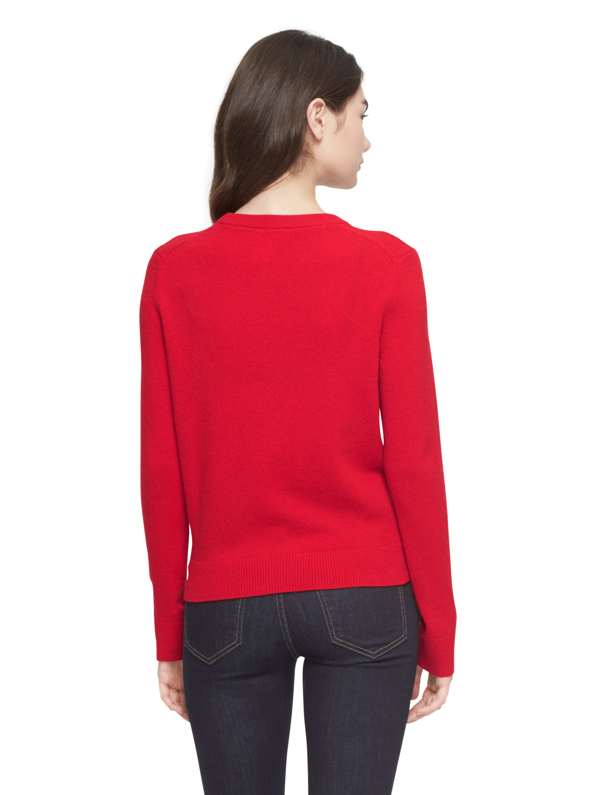 Kate spade new york Embellished Sweater in Red | Lyst
