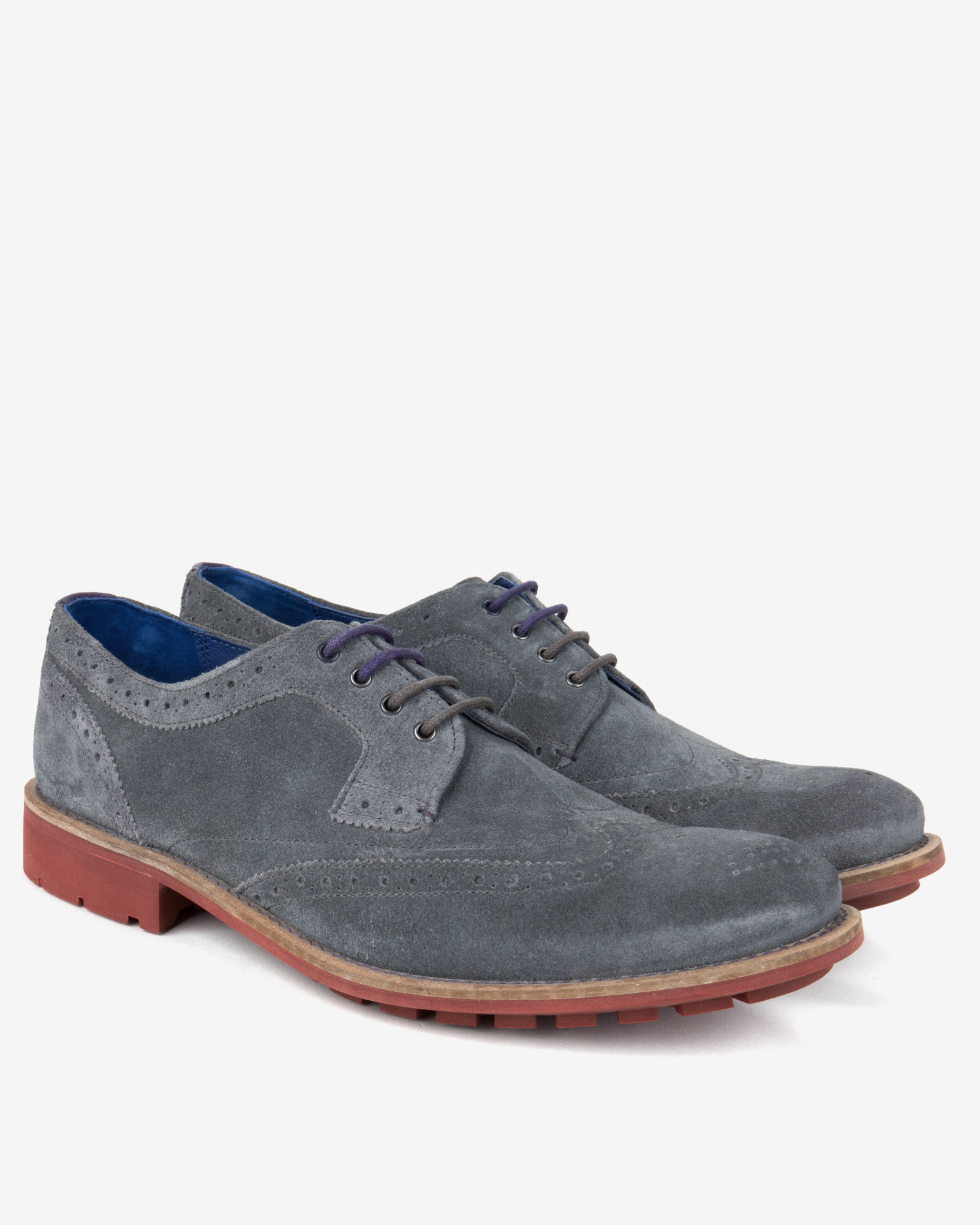 grey suede wingtips