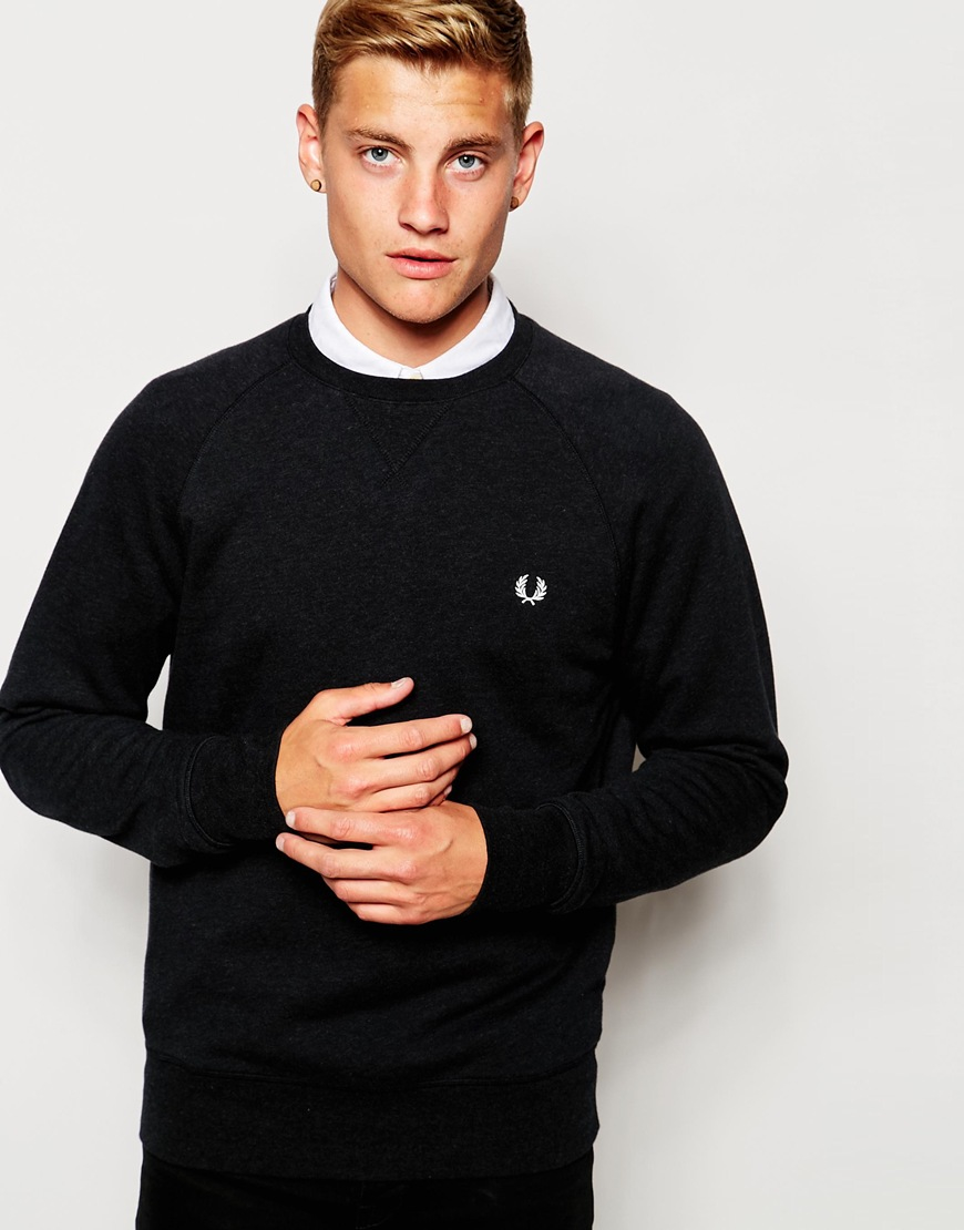 fred perry crew sweatshirt