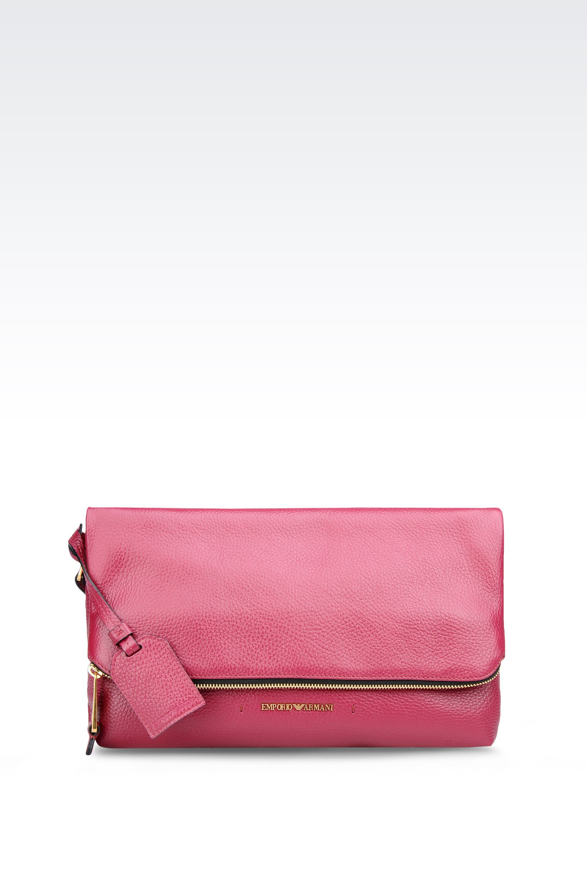 Lyst Emporio Armani Shoulder Bag In Printed Calfskin in Red