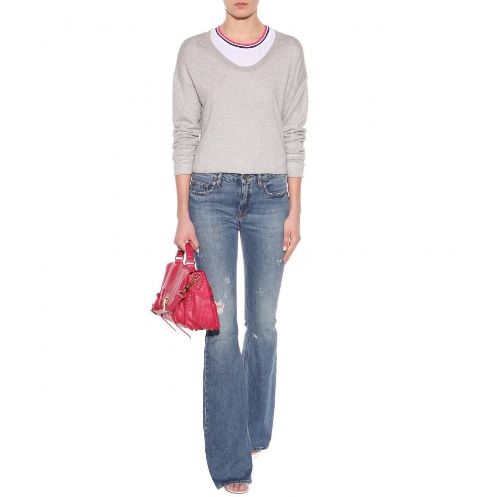 Victoria beckham Flared Jeans in Blue | Lyst