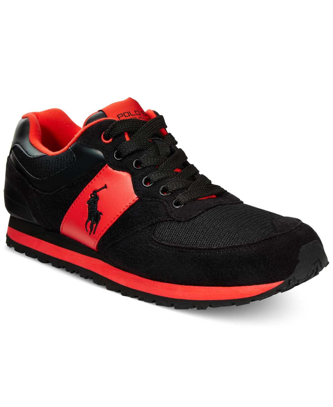 red and black polo shoes - 57% OFF 