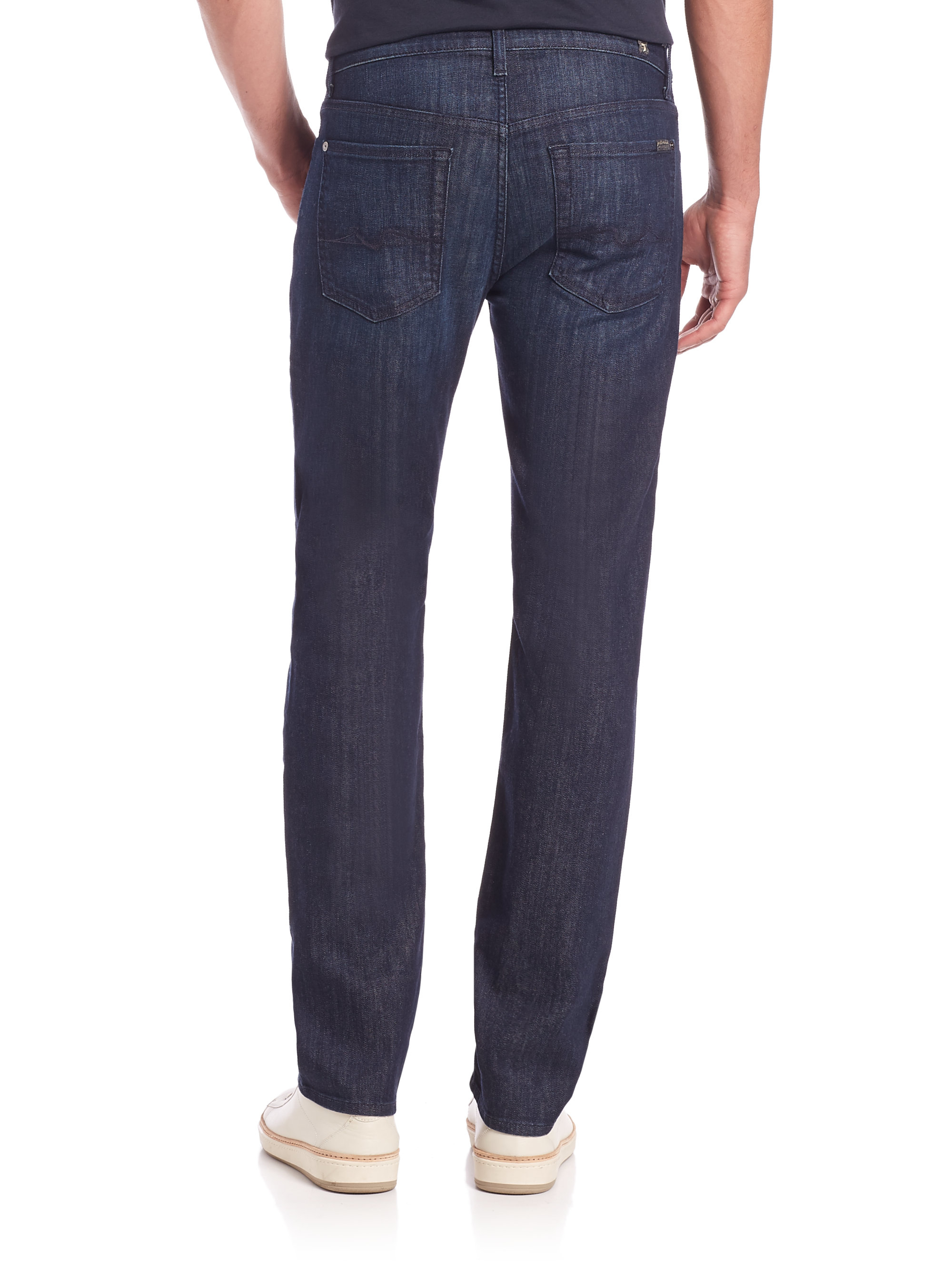 Lyst - 7 for all mankind Standard Straight-leg Jeans in Blue for Men