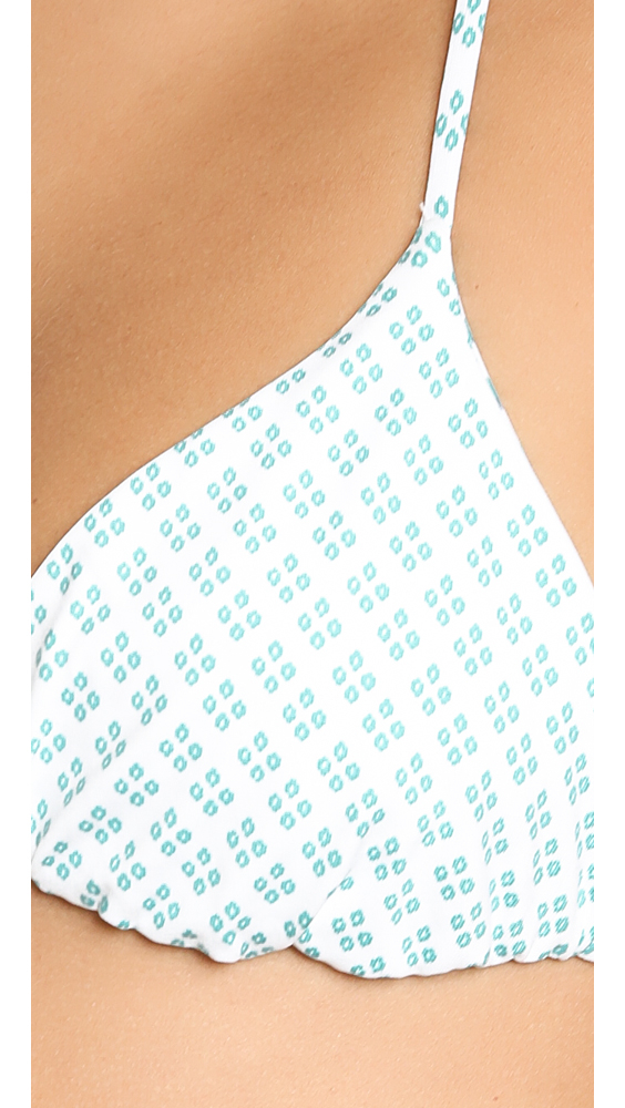 Eberjey Petite Batik Reversible Gisele Bikini Top Bay Green in Green Lyst