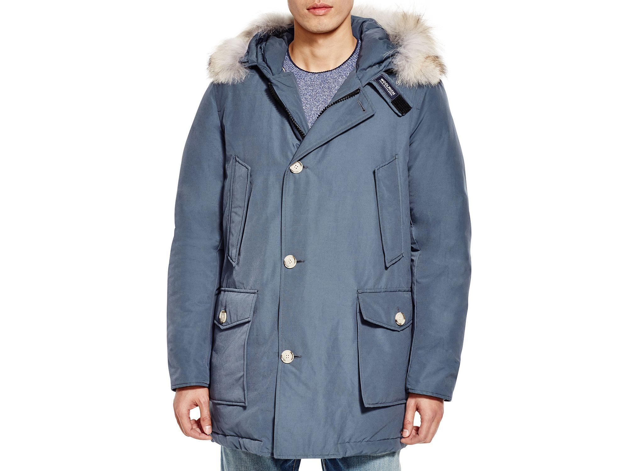 Woolrich Arctic Down Parka in Blue for Men | Lyst