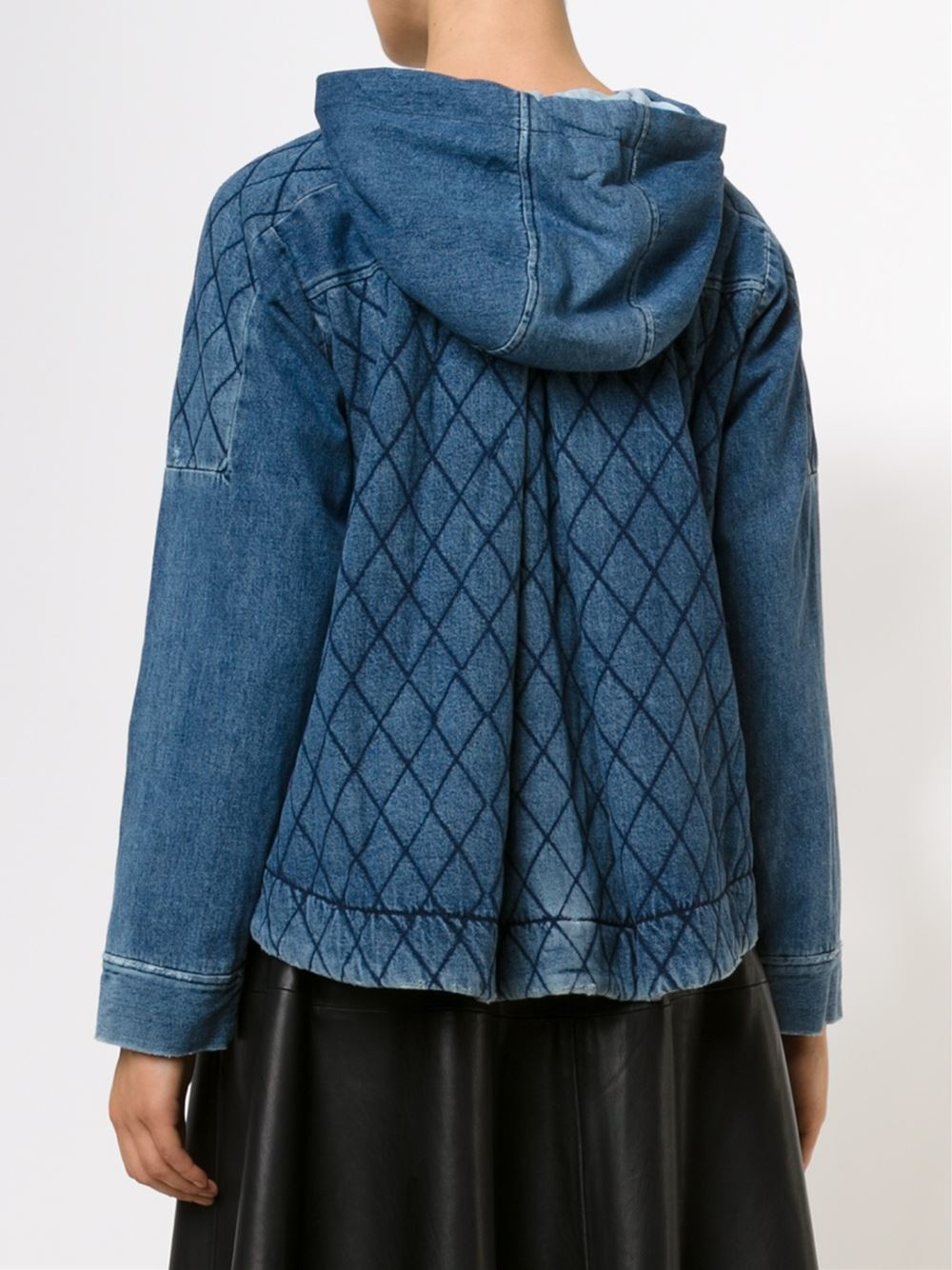 Sea Quilted Denim Jacket in Blue | Lyst