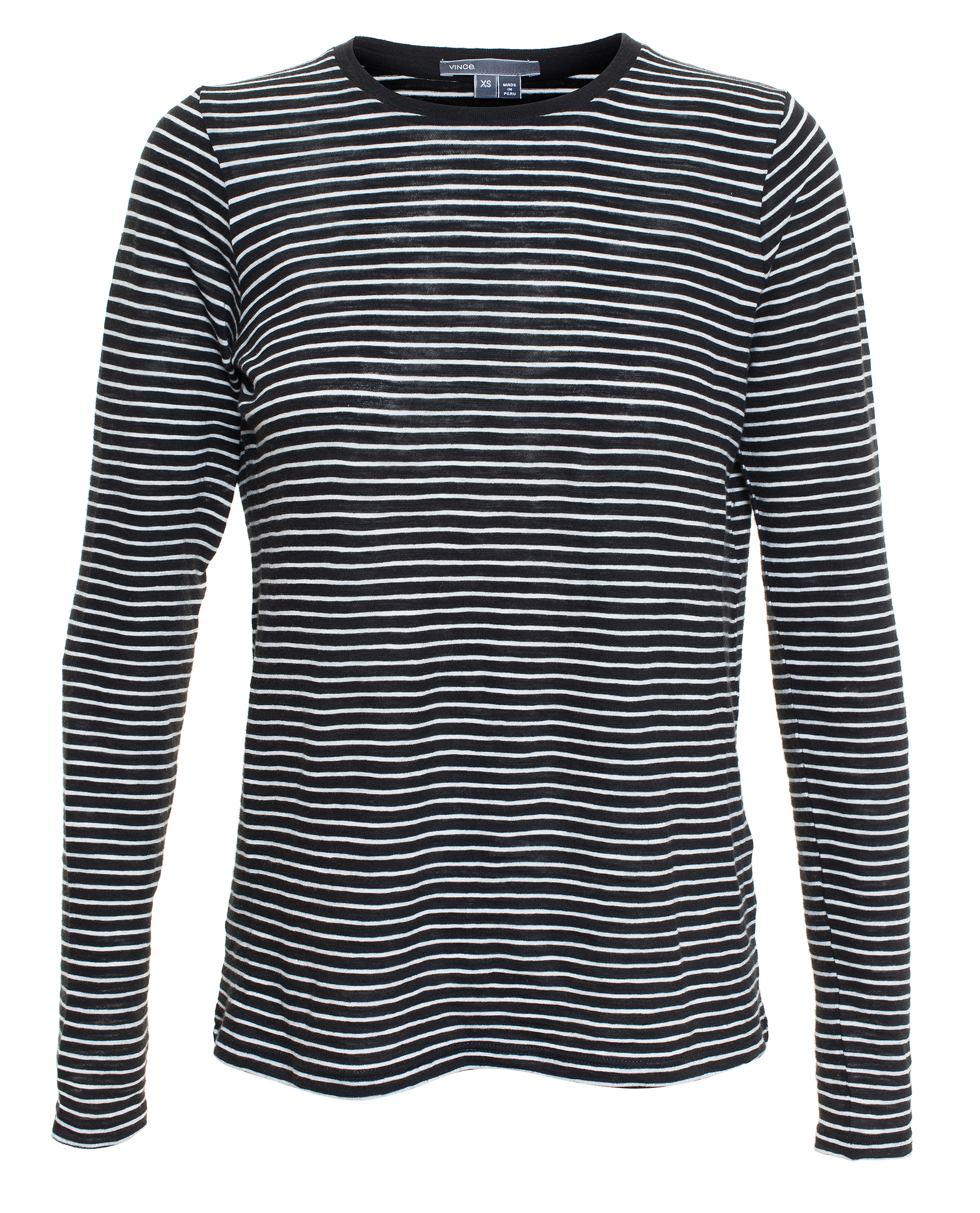 vince-striped-long-sleeve-t-shirt-in-black-lyst