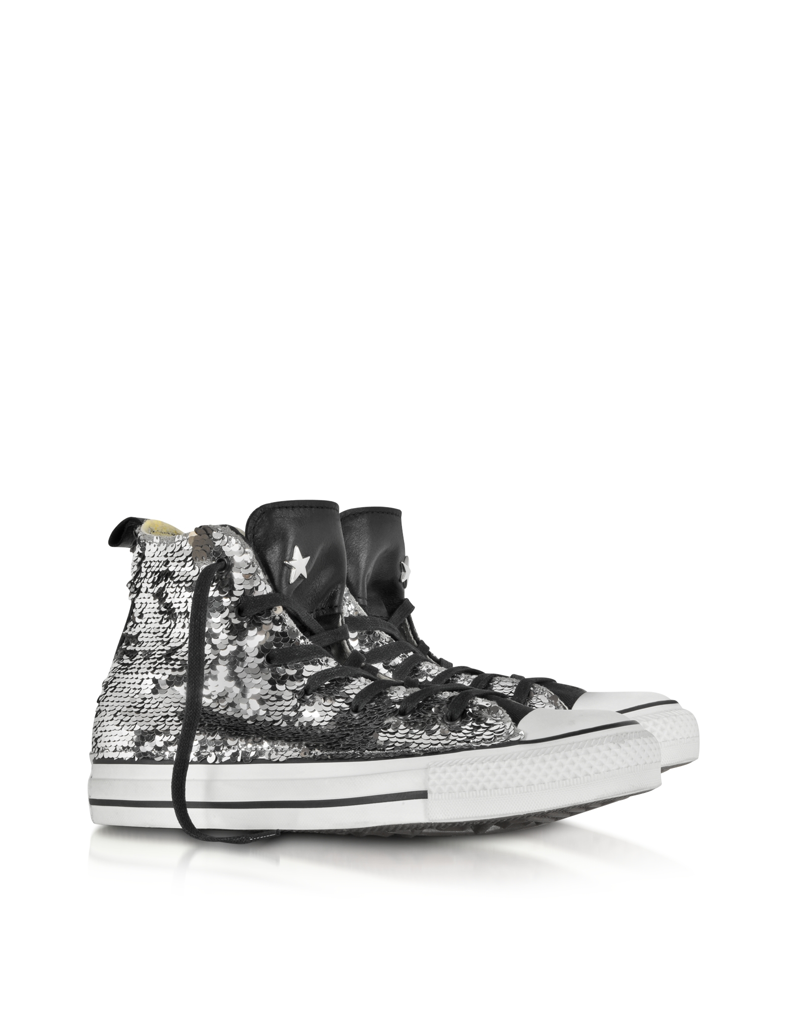 Lyst - Converse Ct As Hi Sparkling Sequins And Canvas Sneaker in White