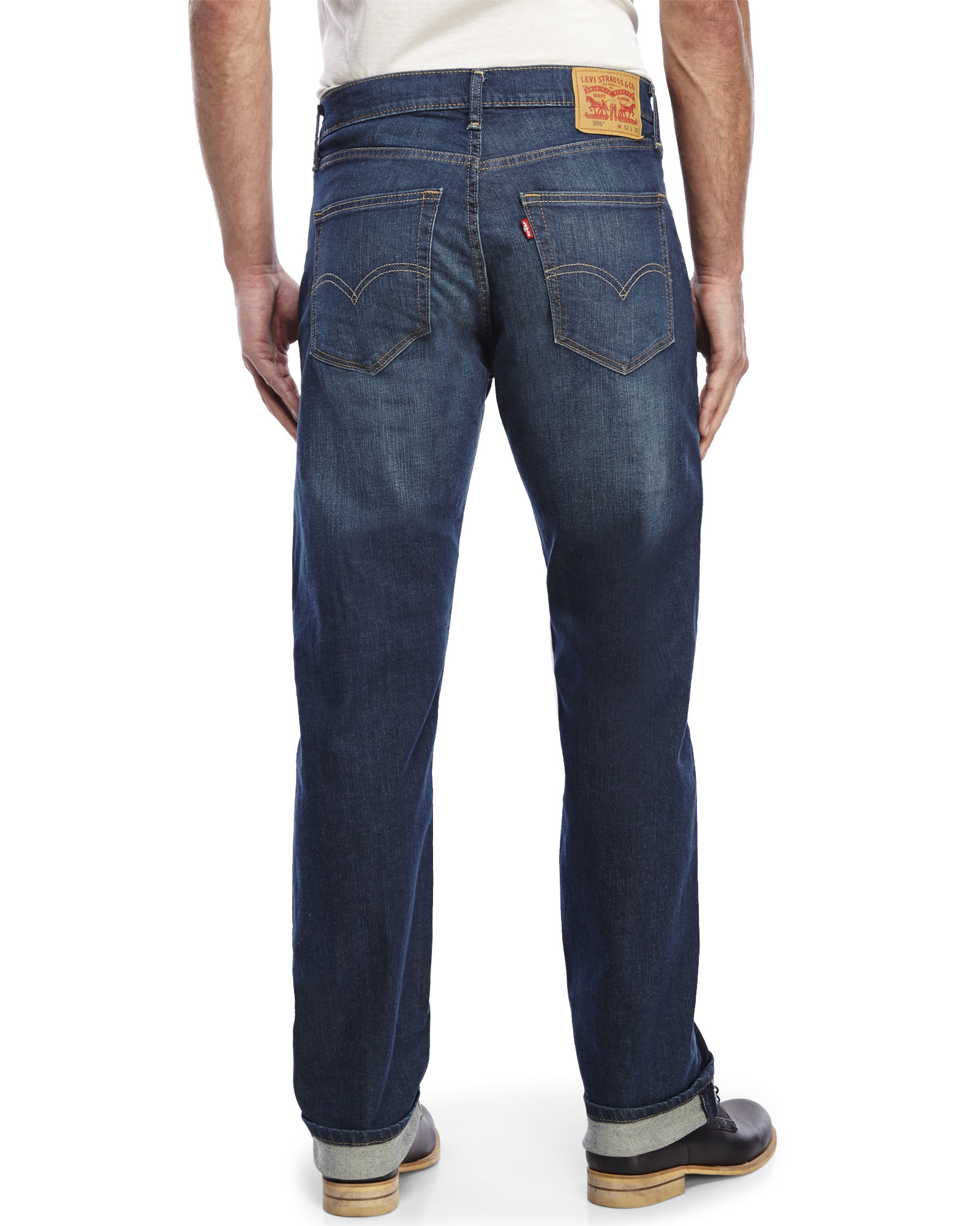 Levi\u0026#39;s Cash 505 Regular Fit Jeans in Blue for Men (Cash) | Lyst