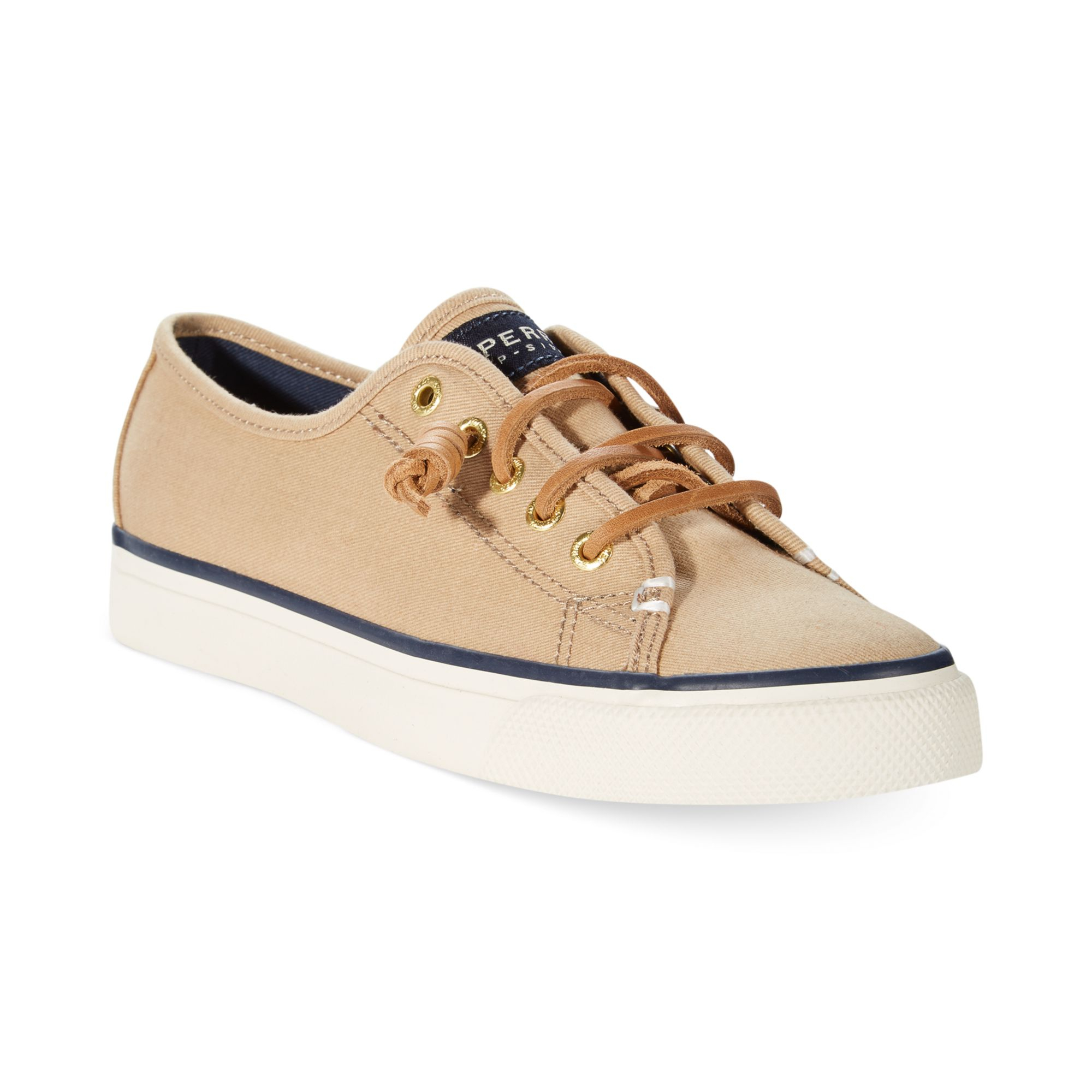 Sperry Top-sider Sperry Women'S Seacoast Canvas Sneakers in Beige (Sand ...