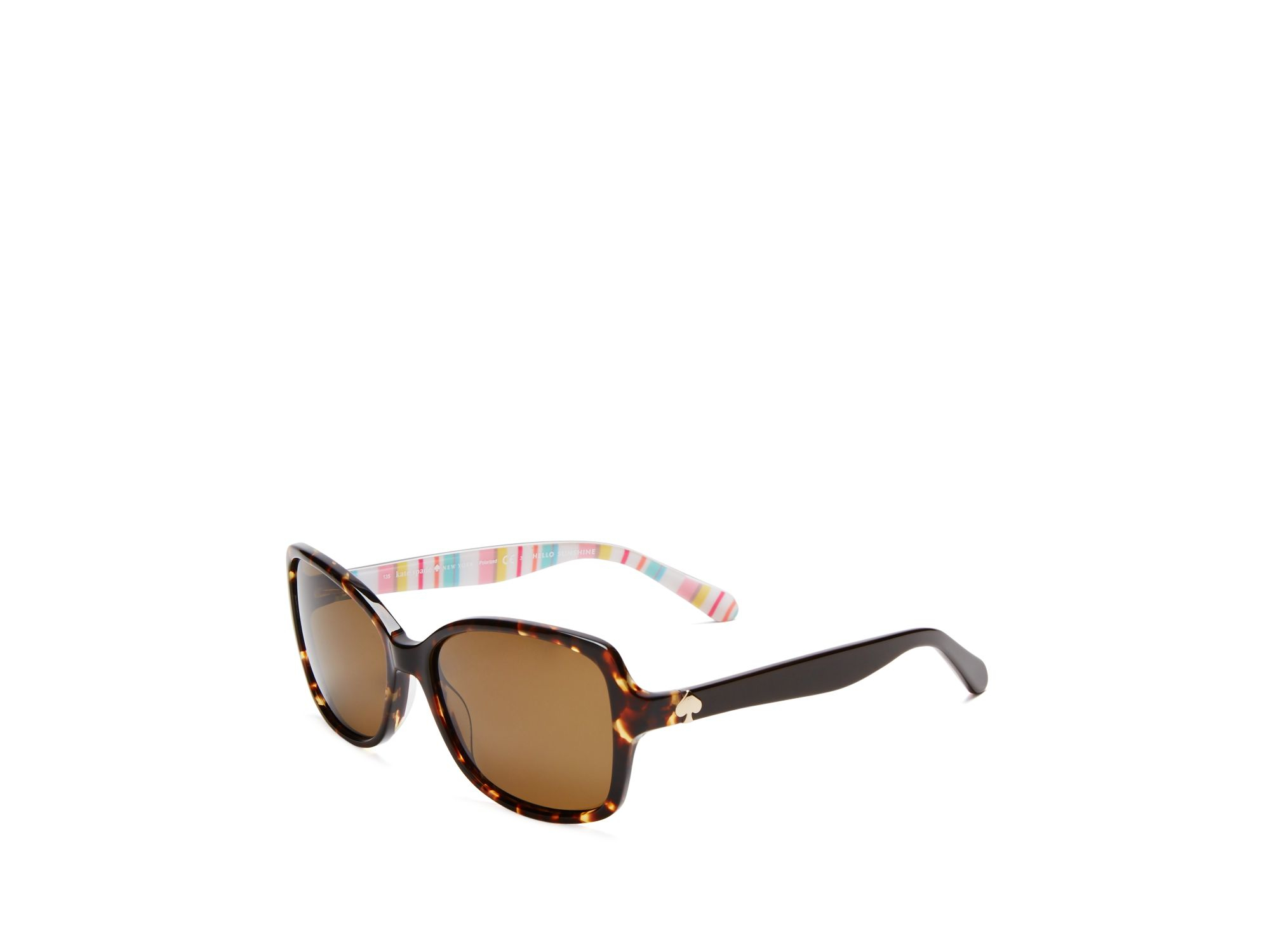 Lyst Kate Spade New York Polarized Ayleen Square Sunglasses, 56mm in