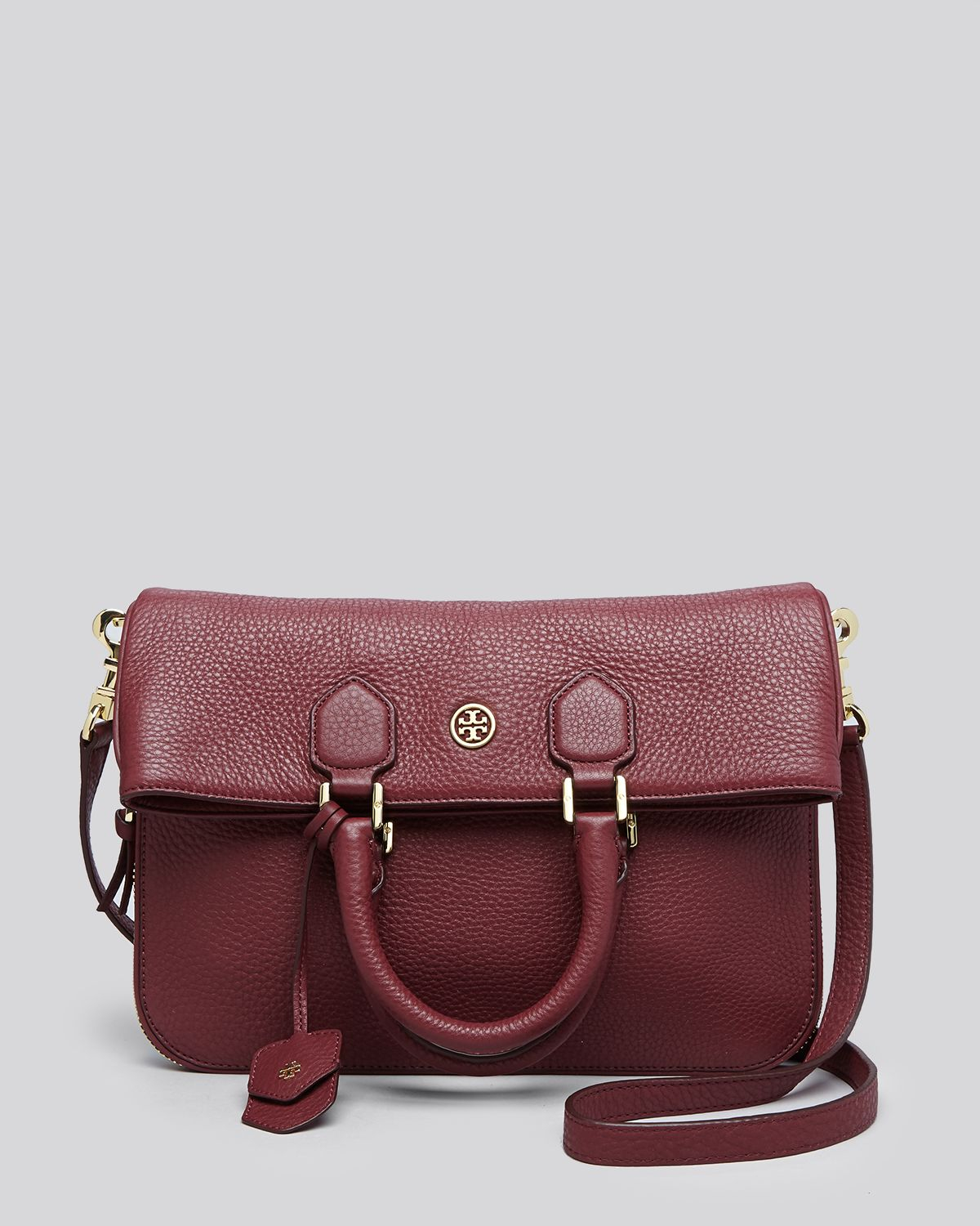 tory burch robinson pebbled double zip crossbody