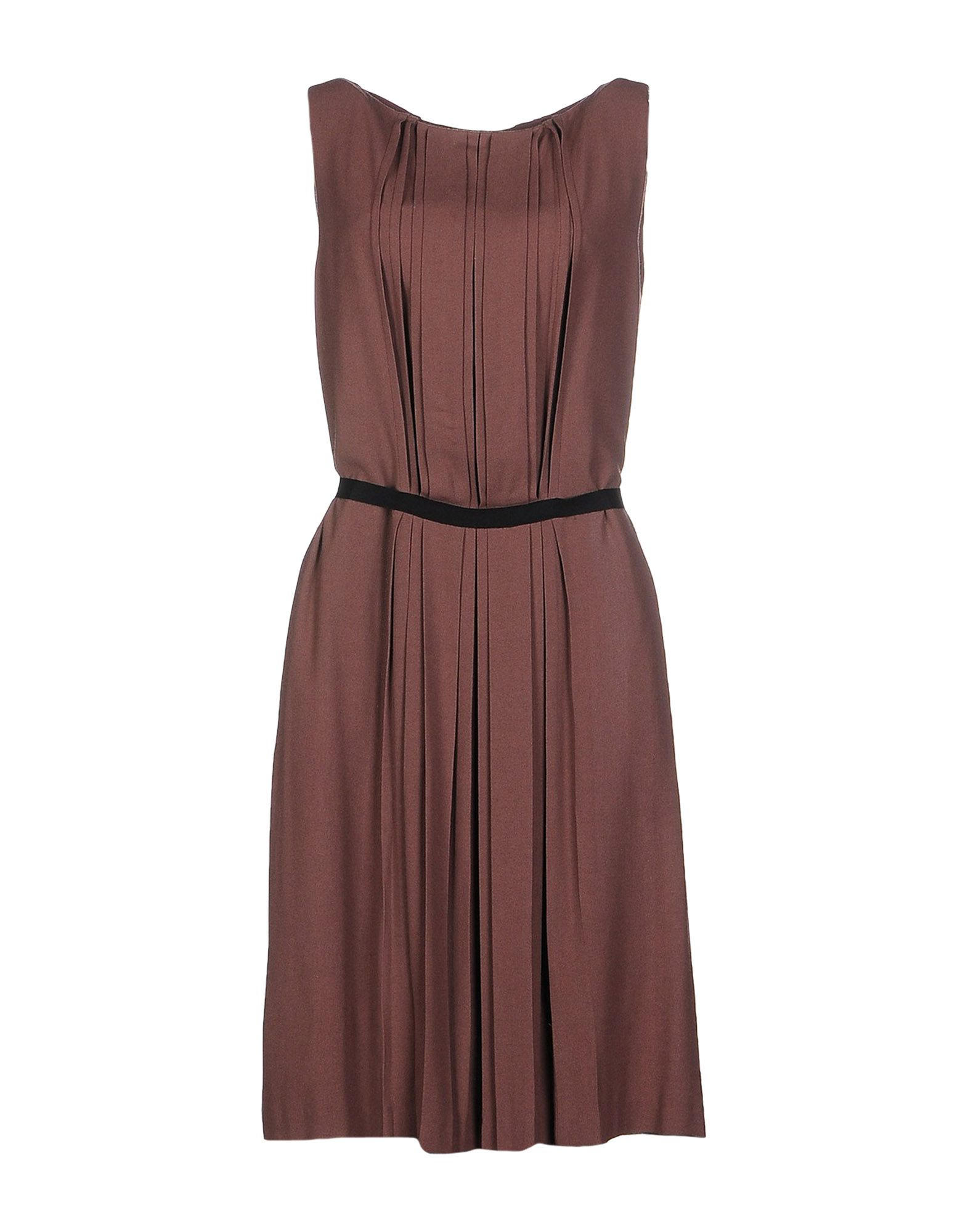 Tela Knee-length Dress in Brown (Light brown) | Lyst