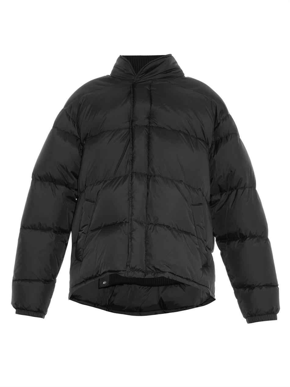 Maison margiela Oversized Quilted-down Jacket in Black | Lyst
