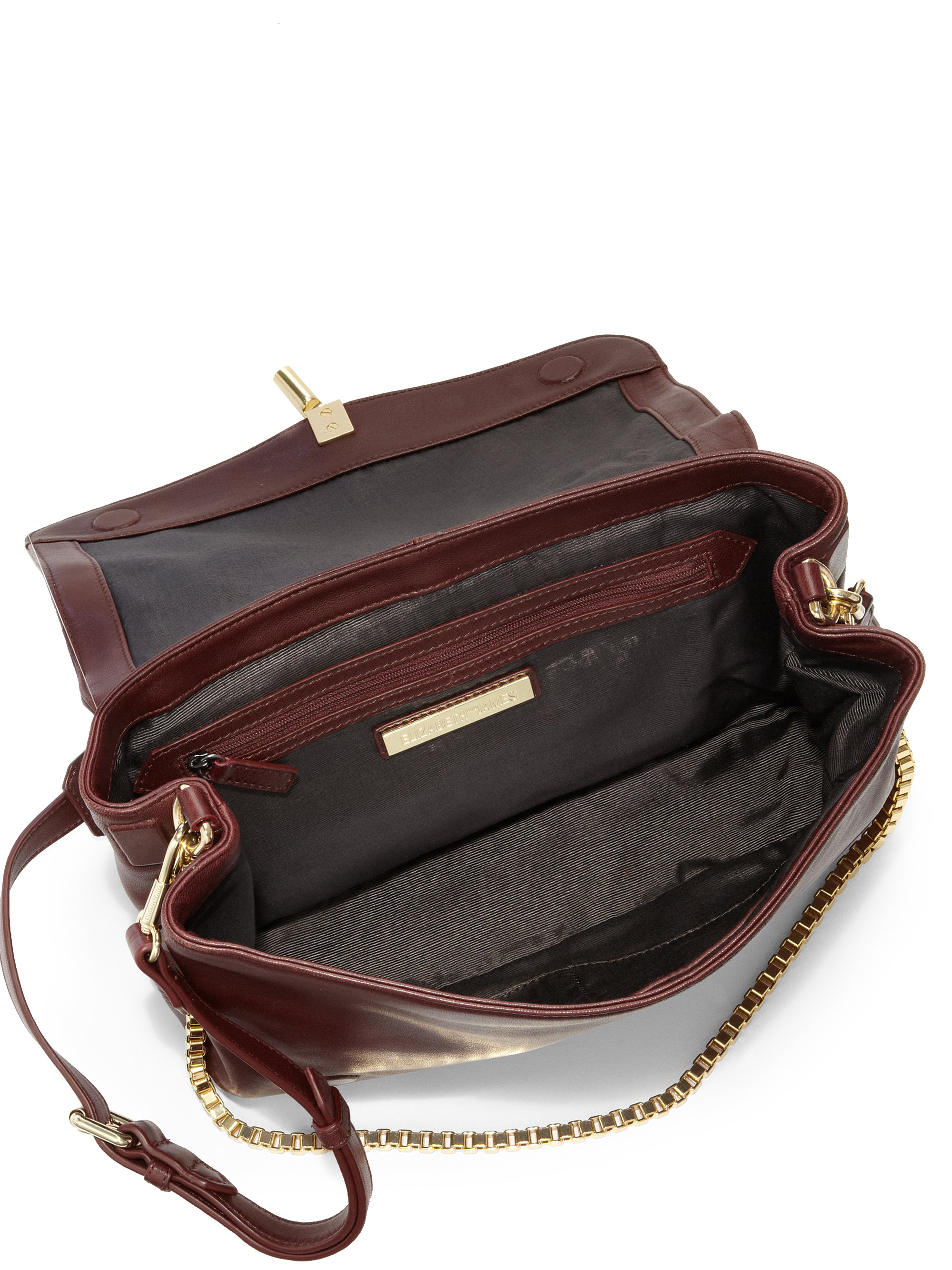 Lyst Elizabeth And James Medium Crossbody Bag with Chain Strap in Red