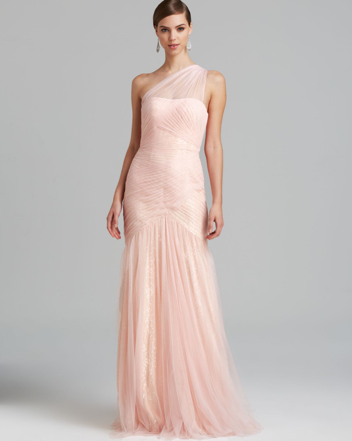One Shoulder Tulle Dress