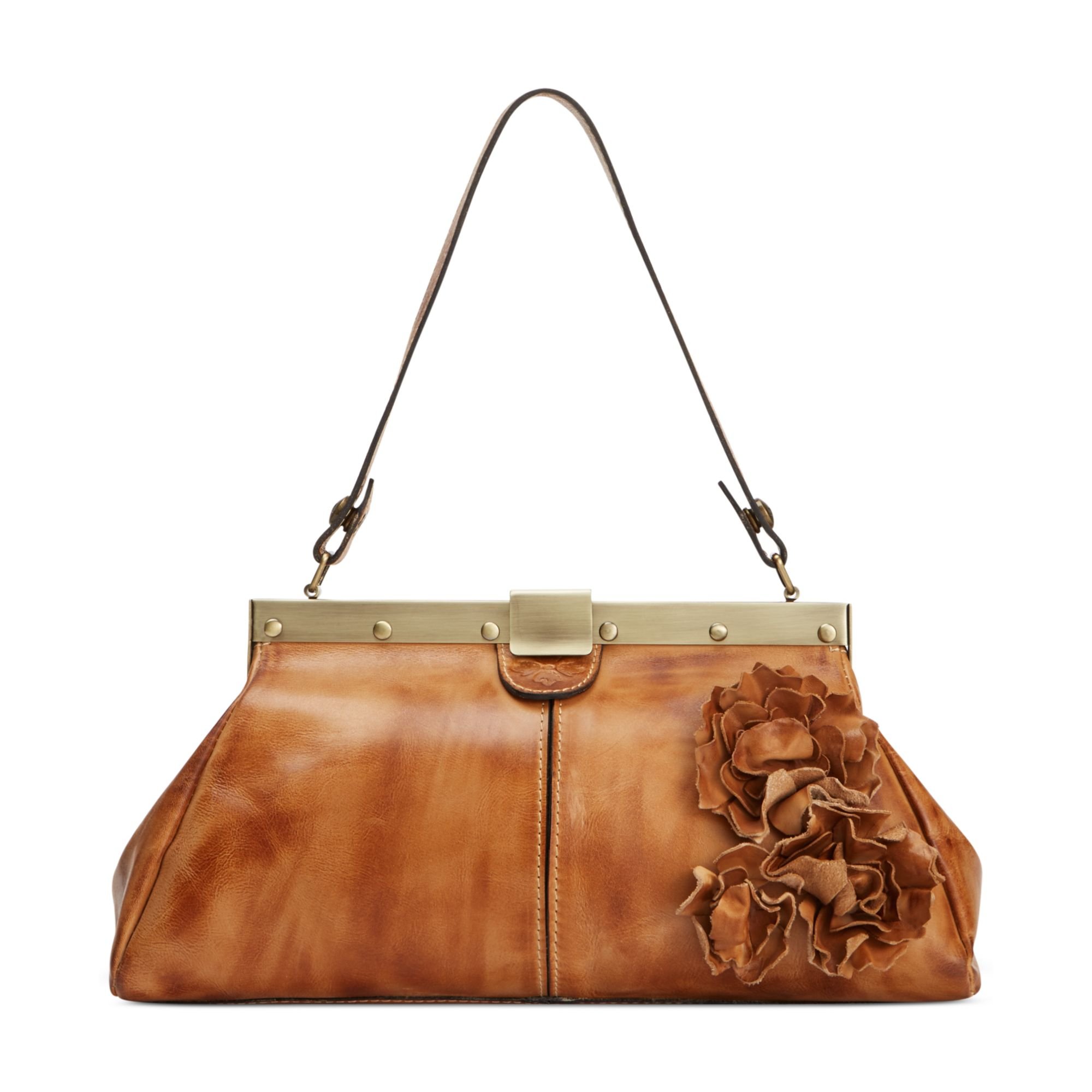 Patricia Nash Ferrara Satchel in Brown (RIOT RUST) | Lyst